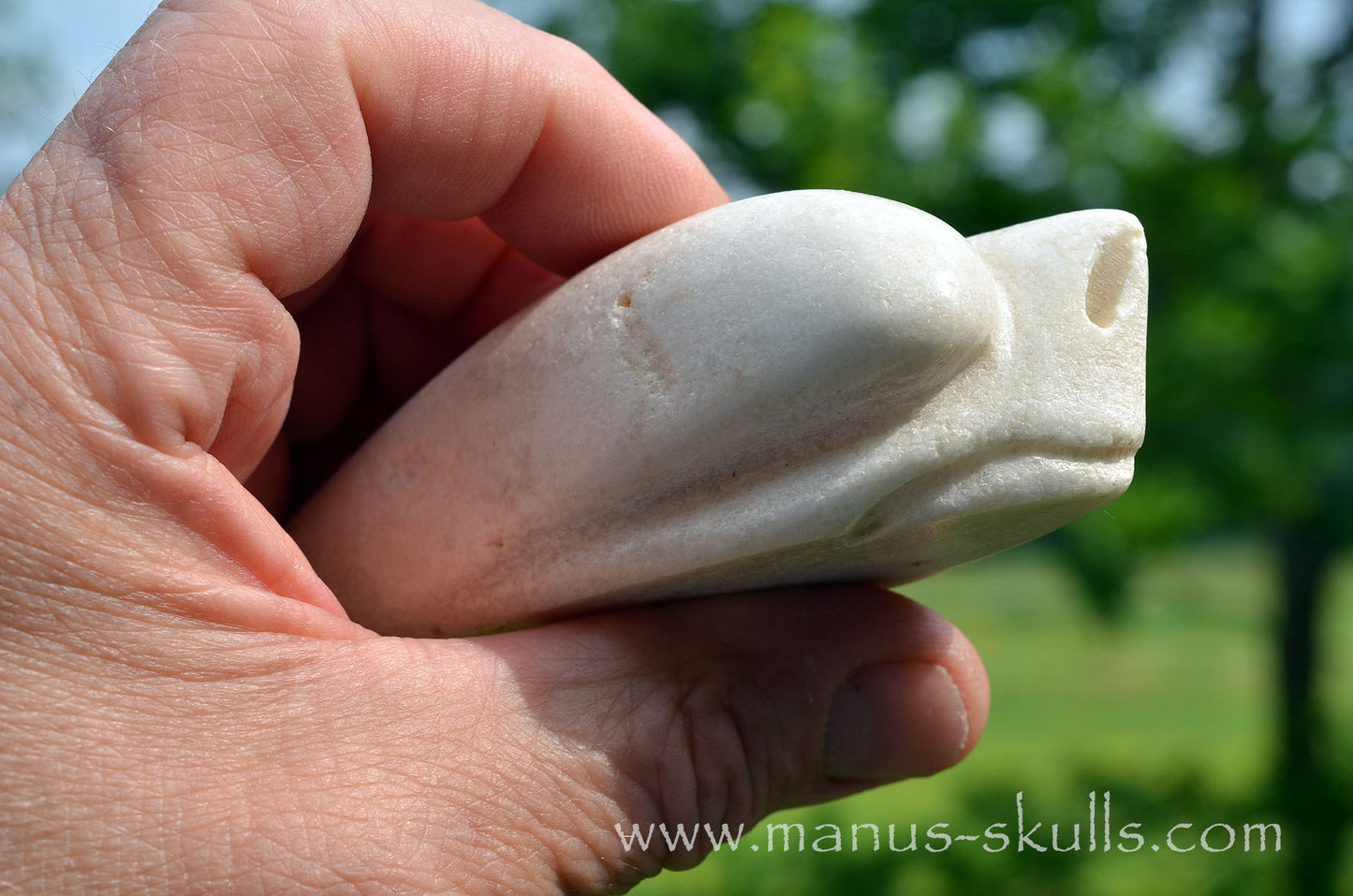 White Steatite Dragolian #13