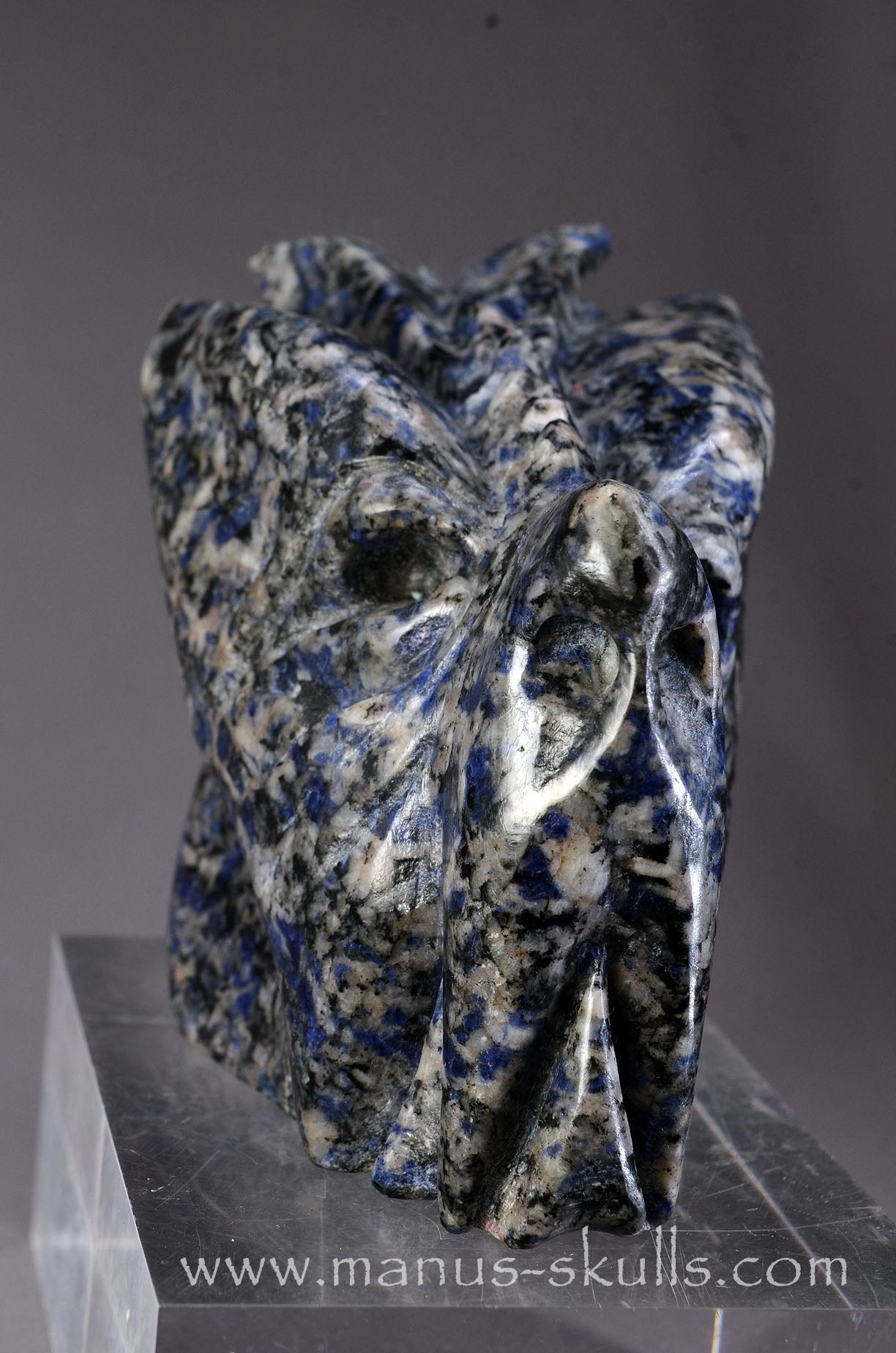 Manus skulls Evolians Dragolians unique Crystal Carvings handmade skulls dragons pendants preseli bluestone tribals spiritual meaning wand Unicorn ..  galena in blue quartz