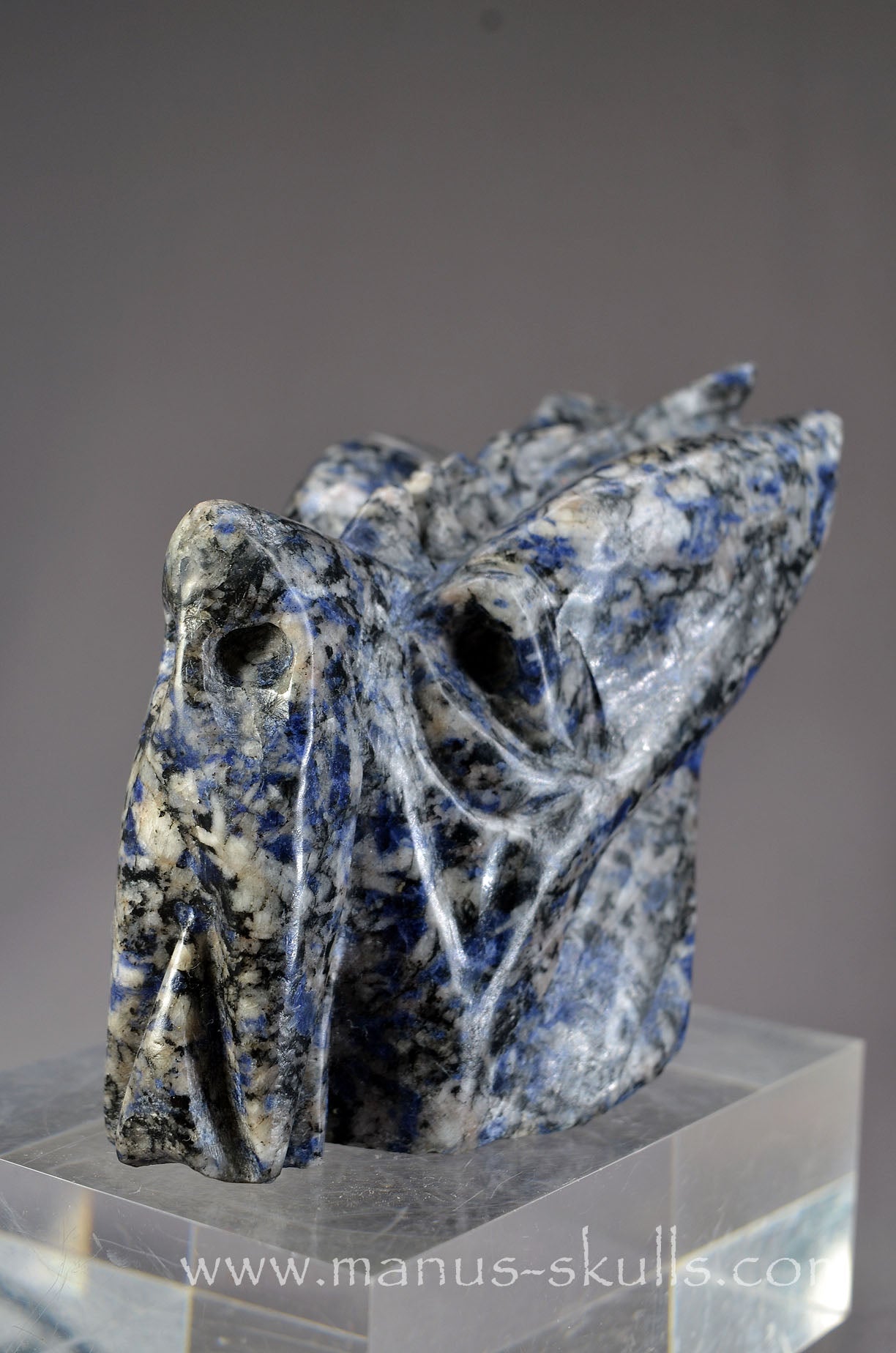 Rare Galena in Blue Quartz Dragon ....