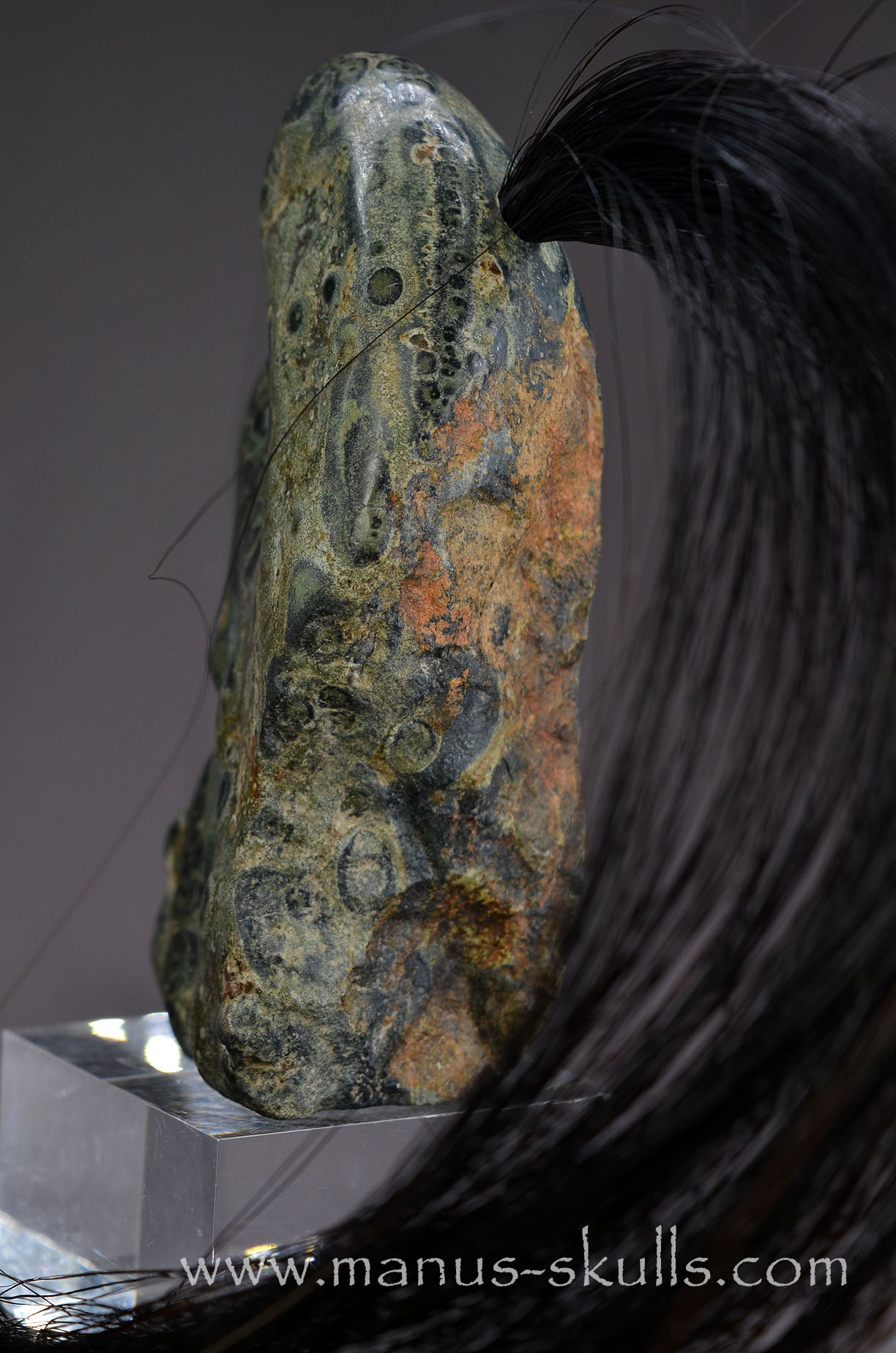 Kambaba Jasper Tribal Skull