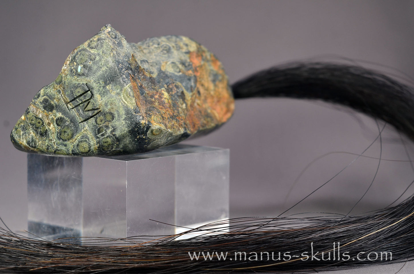 Kambaba Jasper Tribal Skull