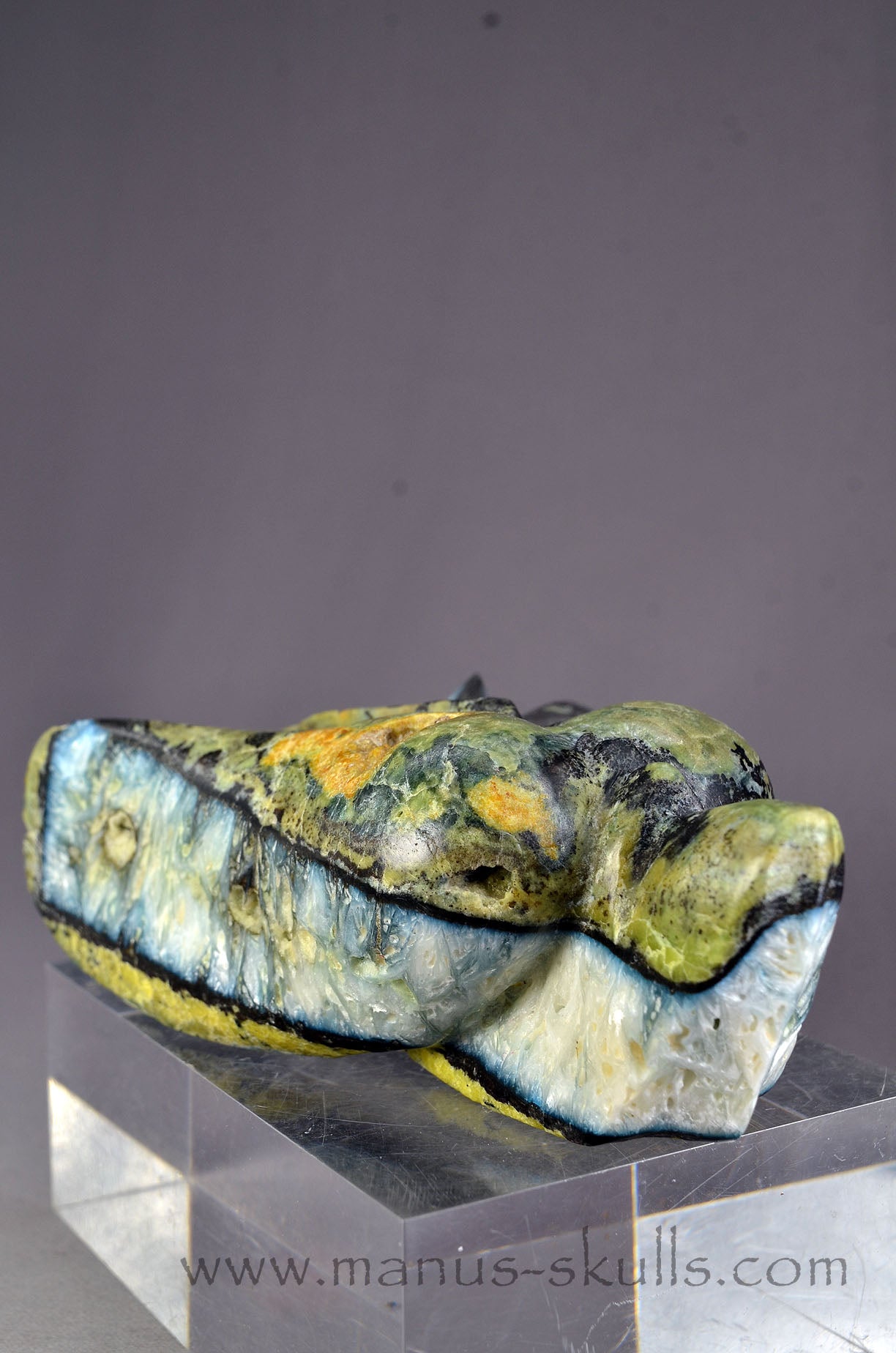 Manus skulls Evolians Dragolians unique Crystal Carvings handmade skulls dragons pendants preseli bluestone tribals spiritual meaning wand Unicorn ..  glacierite