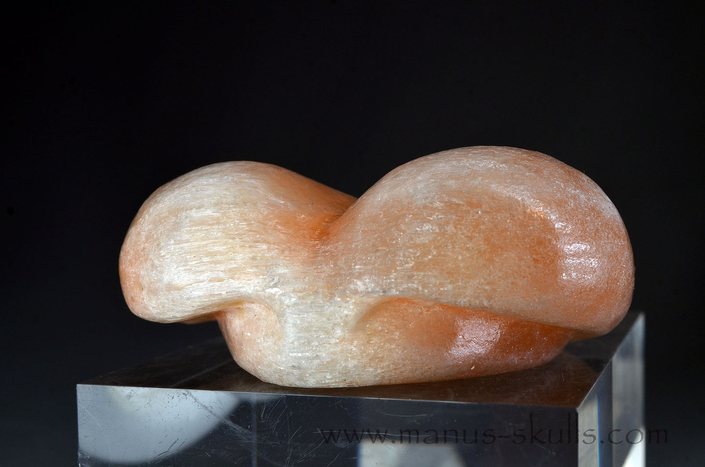 Peach Selenite Dragolian