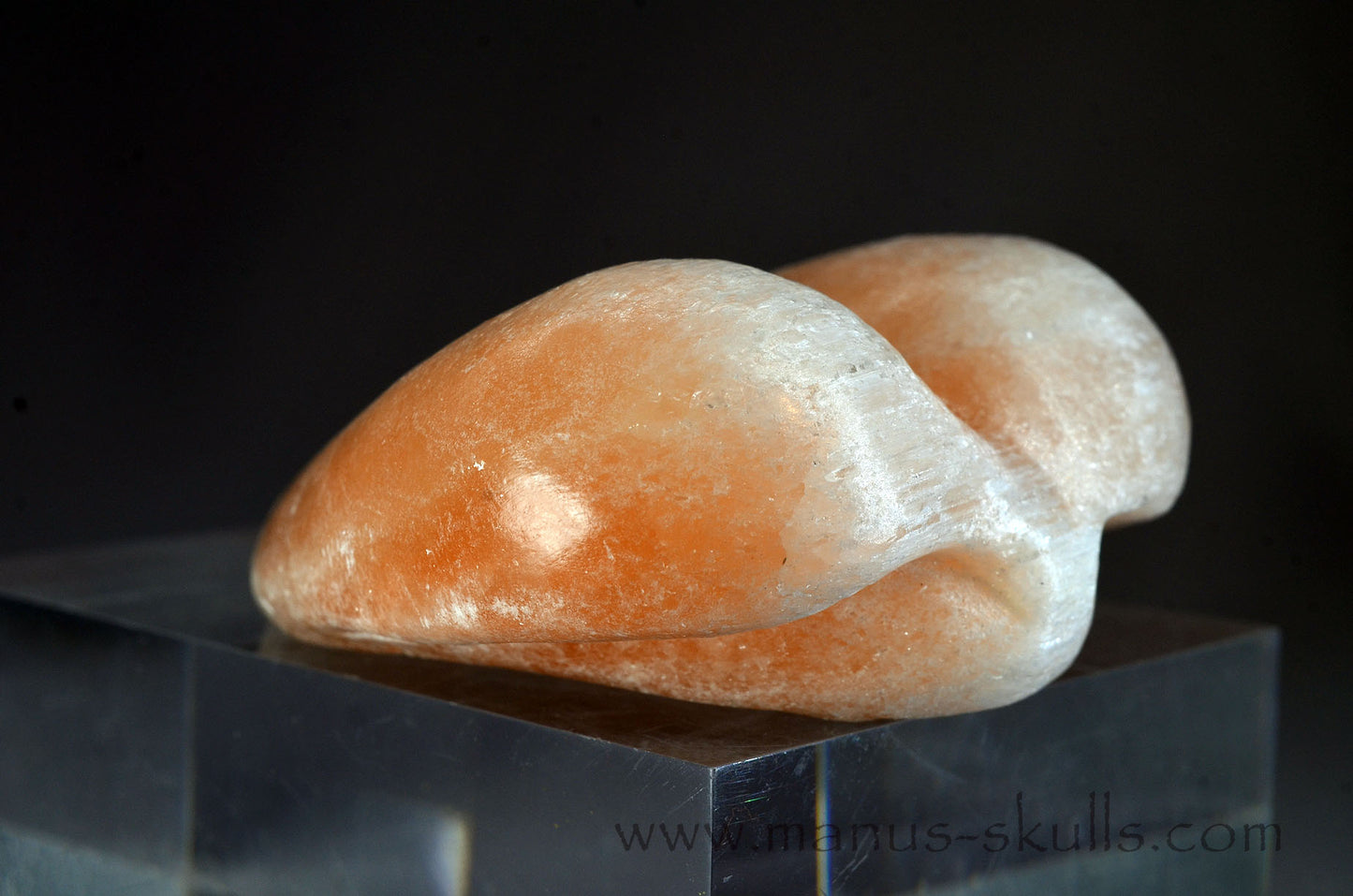 Peach Selenite Dragolian