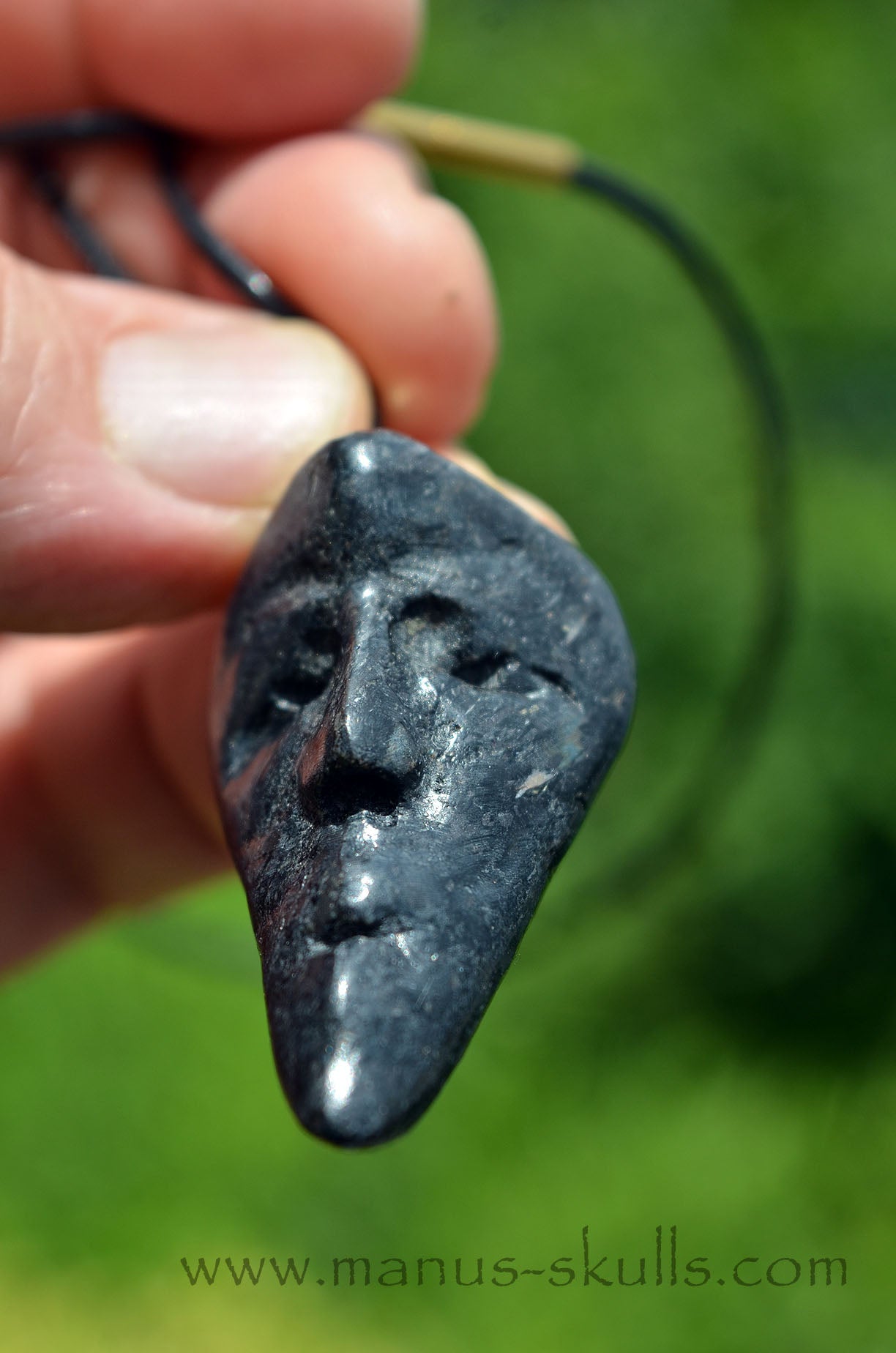 Nuummite Tribal Pendant (#10)