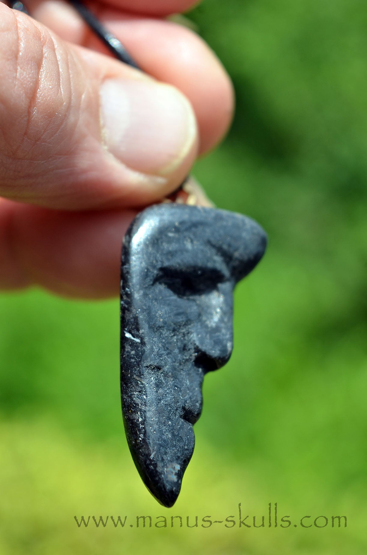 Nuummite Tribal Pendant (#10)