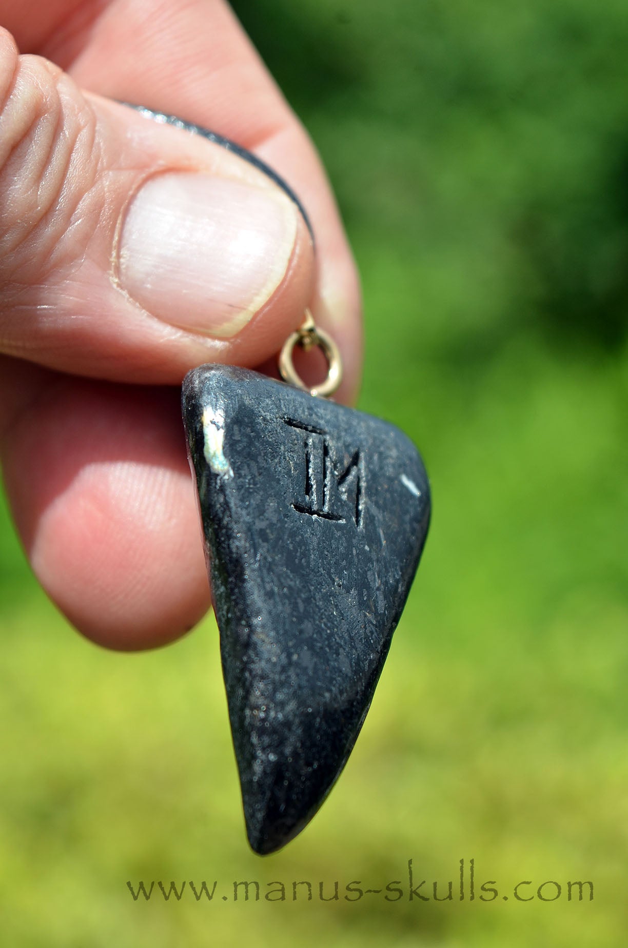 Nuummite Tribal Pendant (#10)