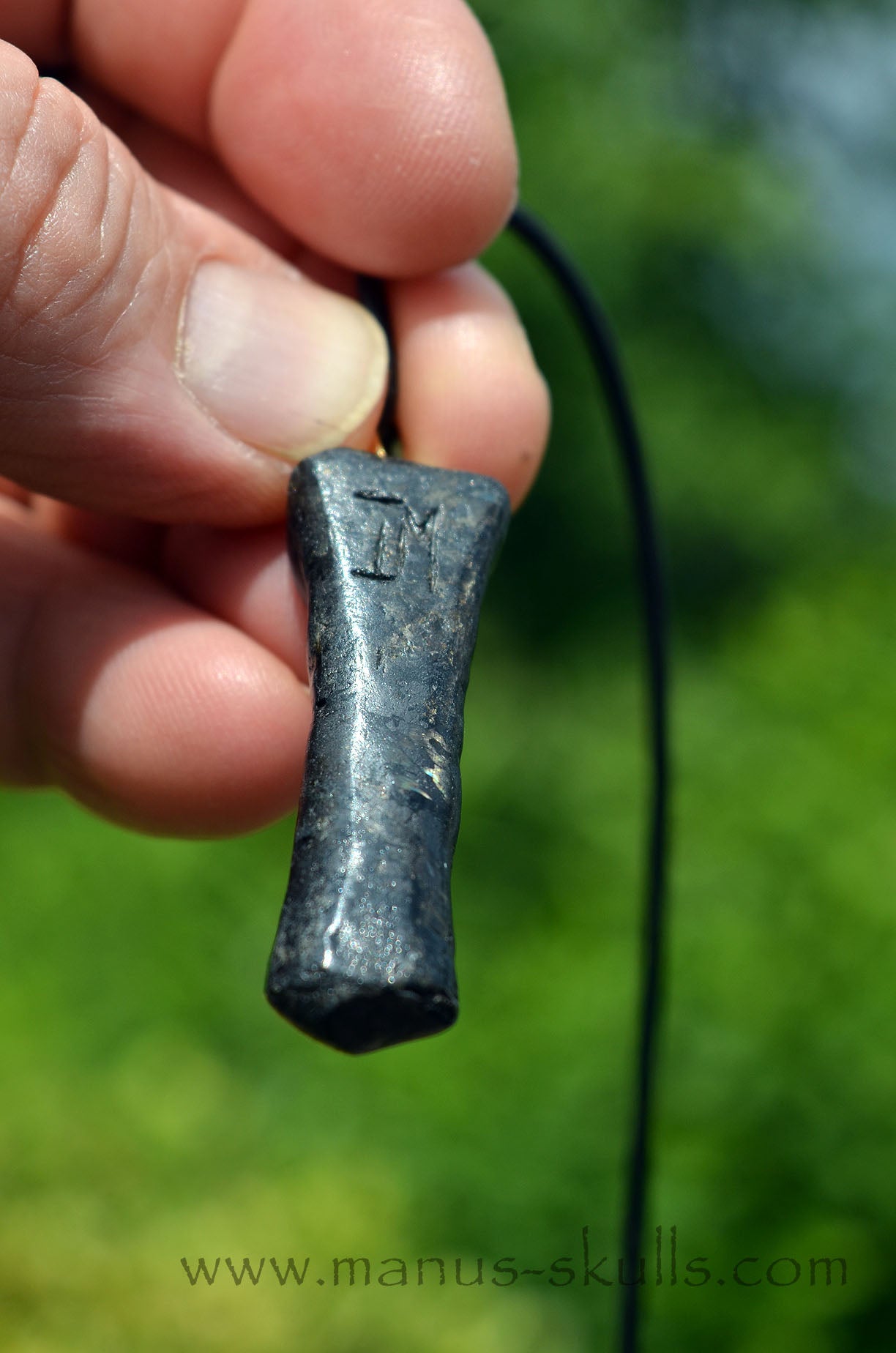 Nuummite Tribal Pendant (#17)