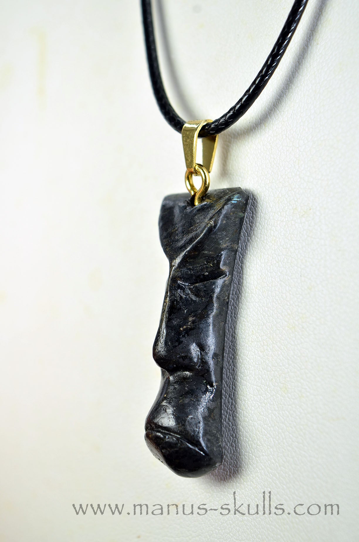 Nuummite Tribal Pendant (#17)
