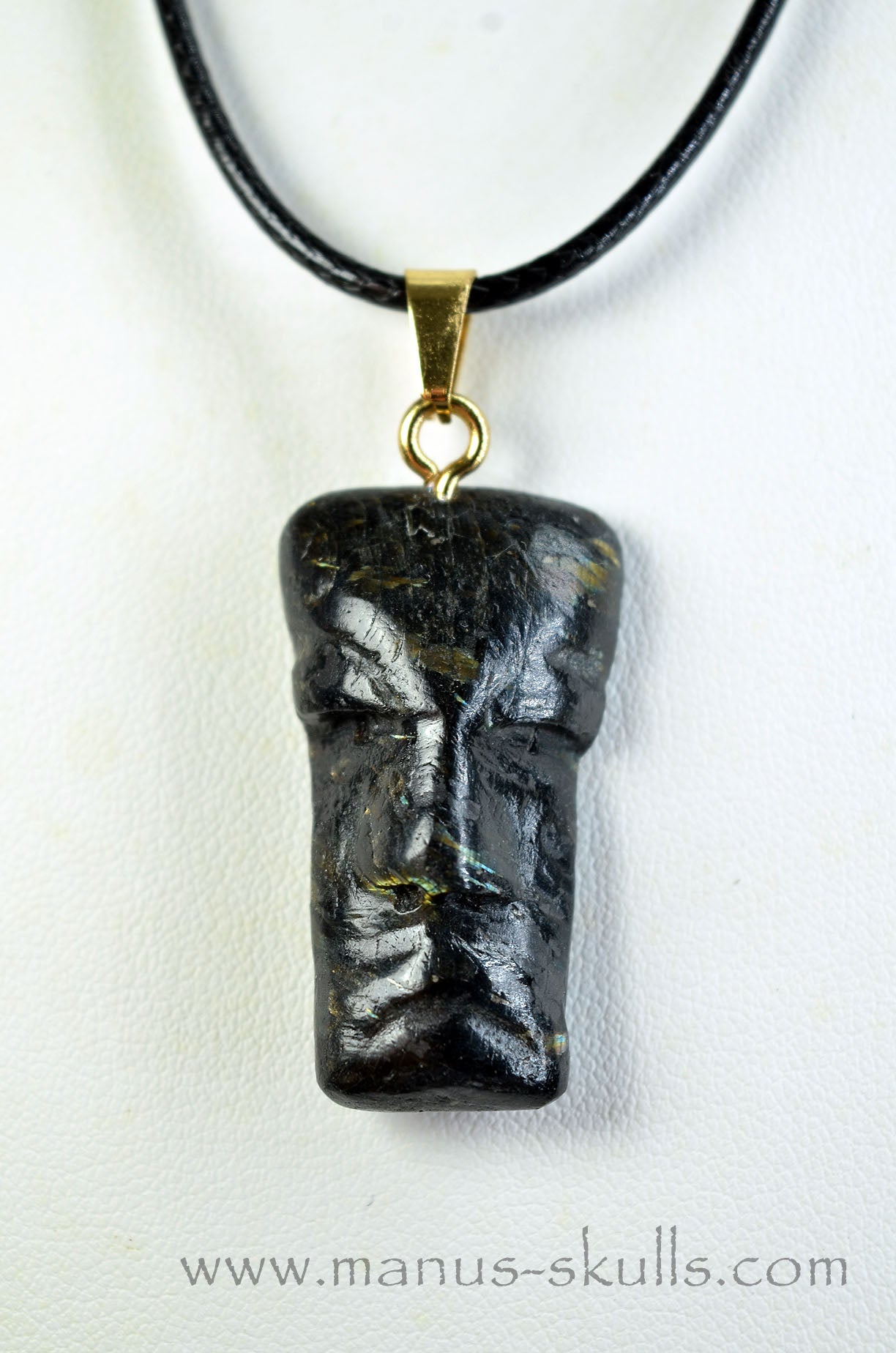 Nuummite Tribal Pendant (#24)