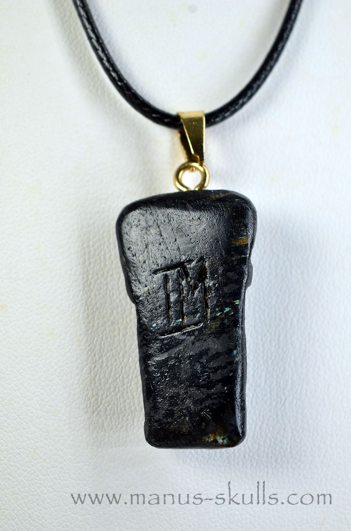 Nuummite Tribal Pendant (#24)