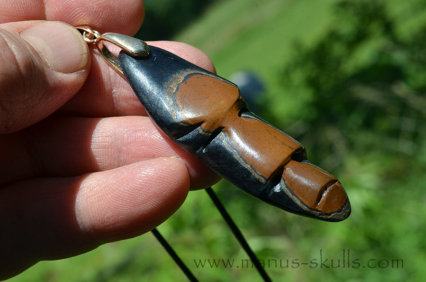 Tiger Eye Tribal Pendant (#46)