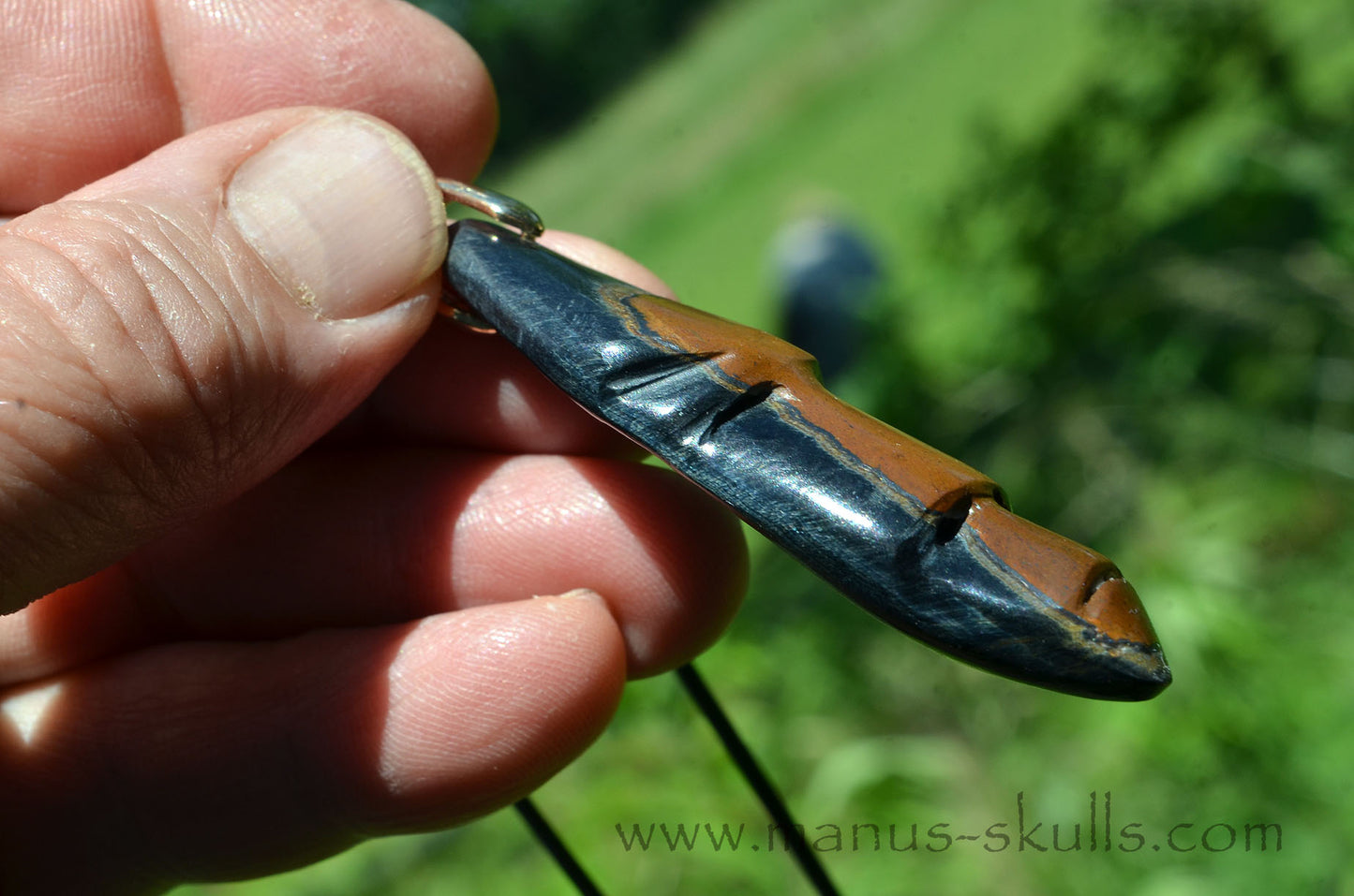 Tiger Eye Tribal Pendant (#46)