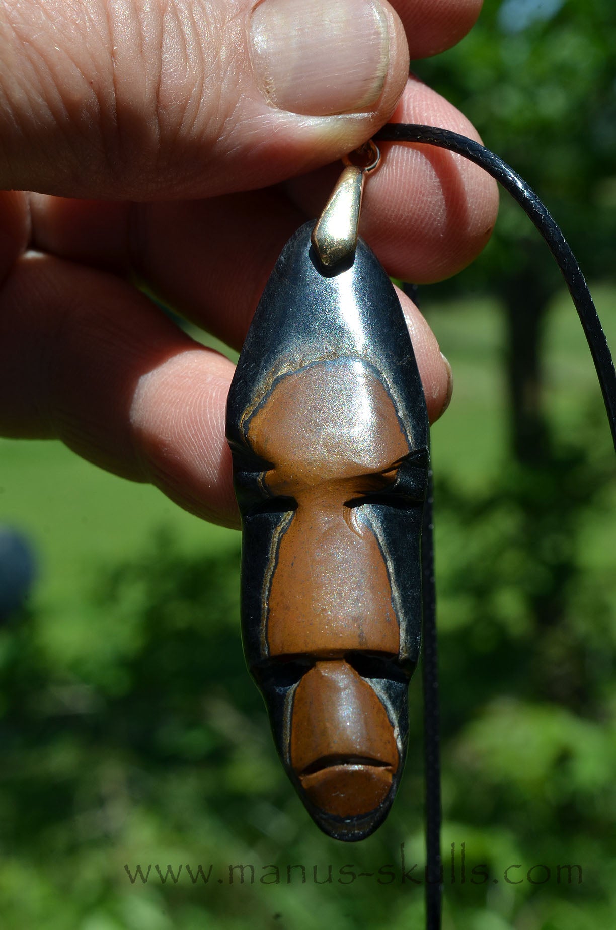 Tiger Eye Tribal Pendant (#46)