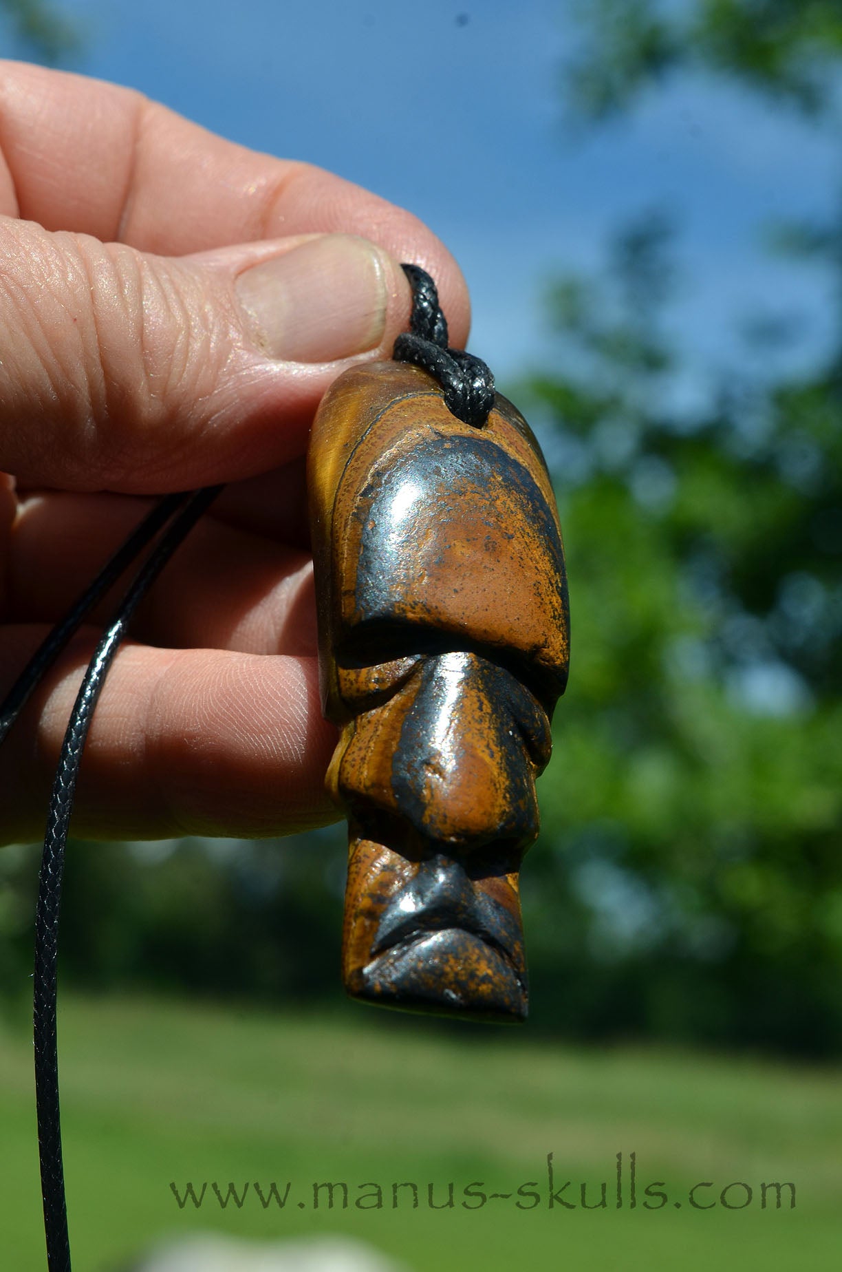 Tiger Eye Tribal Pendant (#48)