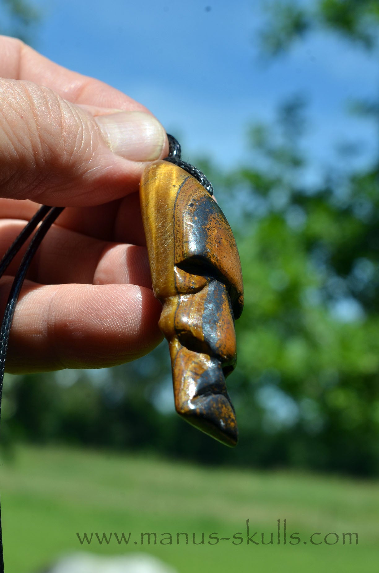 Tiger Eye Tribal Pendant (#48)