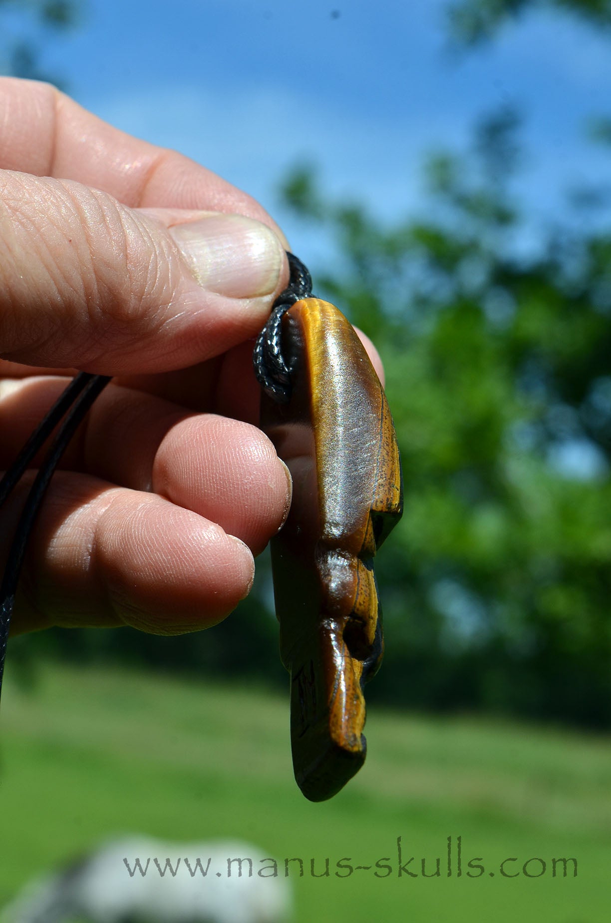 Tiger Eye Tribal Pendant (#48)