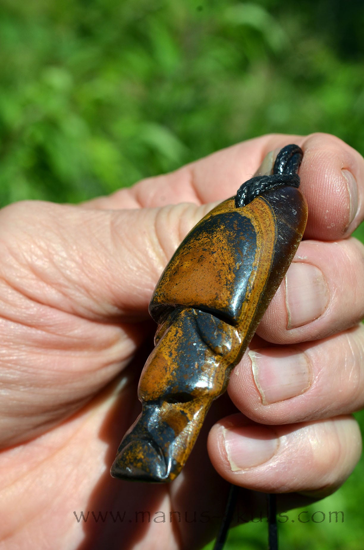 Tiger Eye Tribal Pendant (#48)