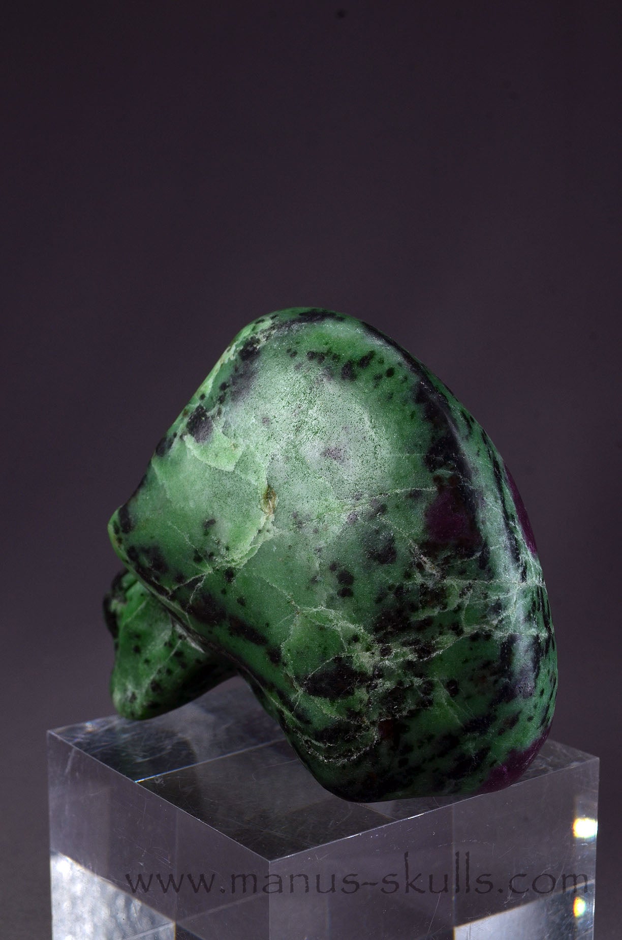 Ruby in Zoïsite Skull