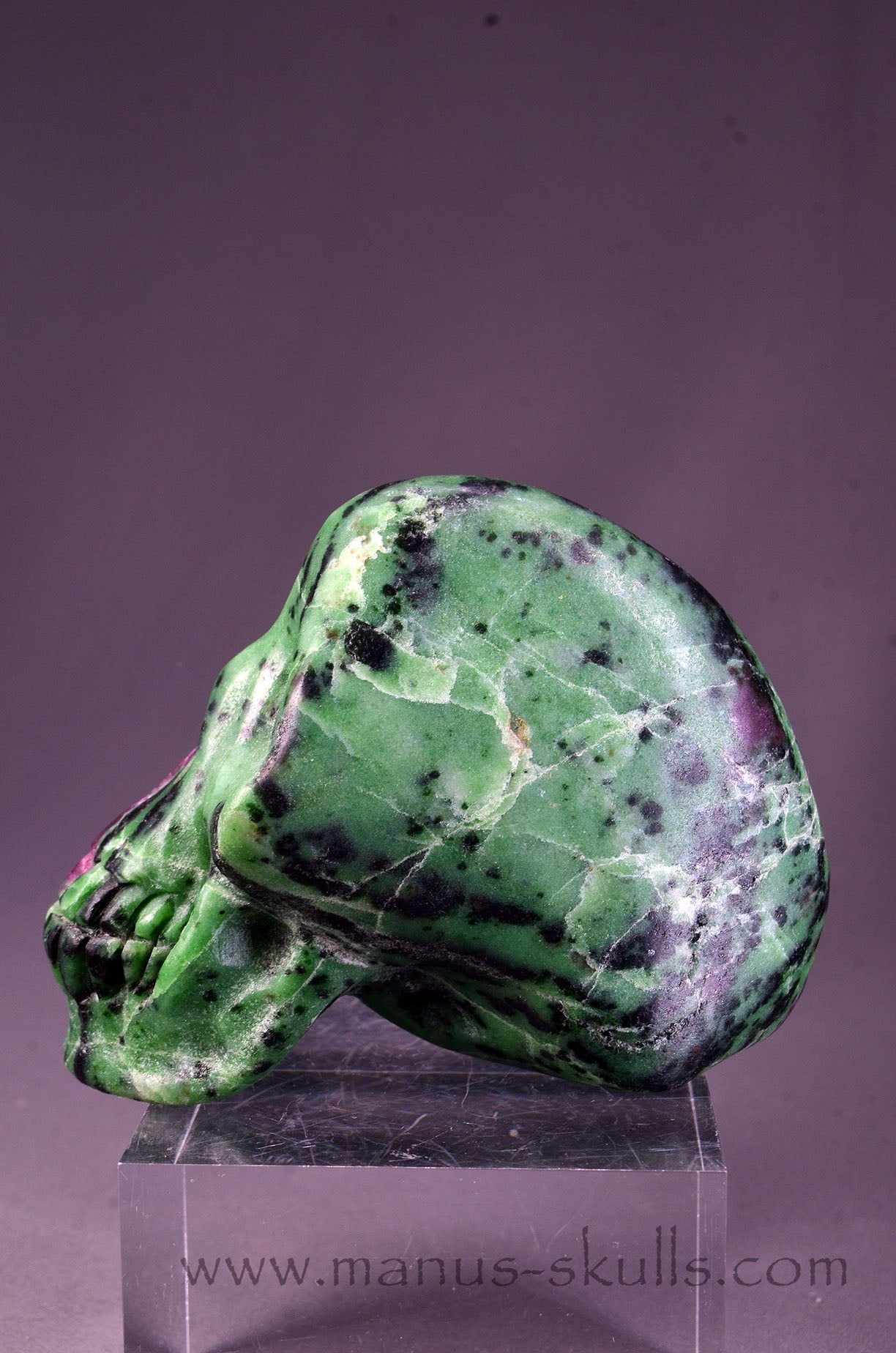 Ruby in Zoïsite Skull