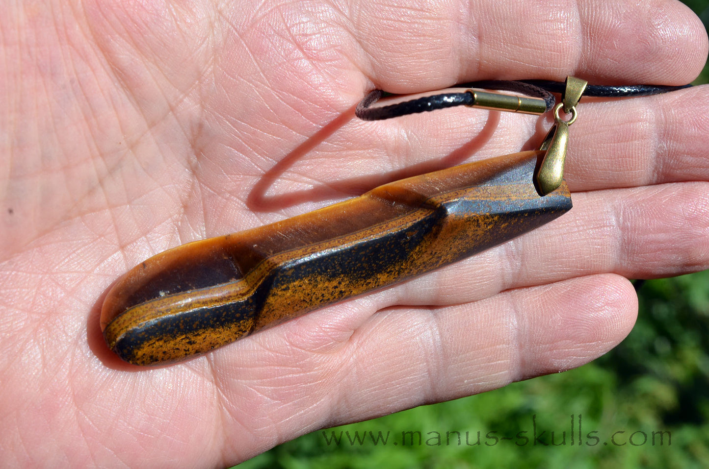Tiger Eye Tribal Pendant (#47)