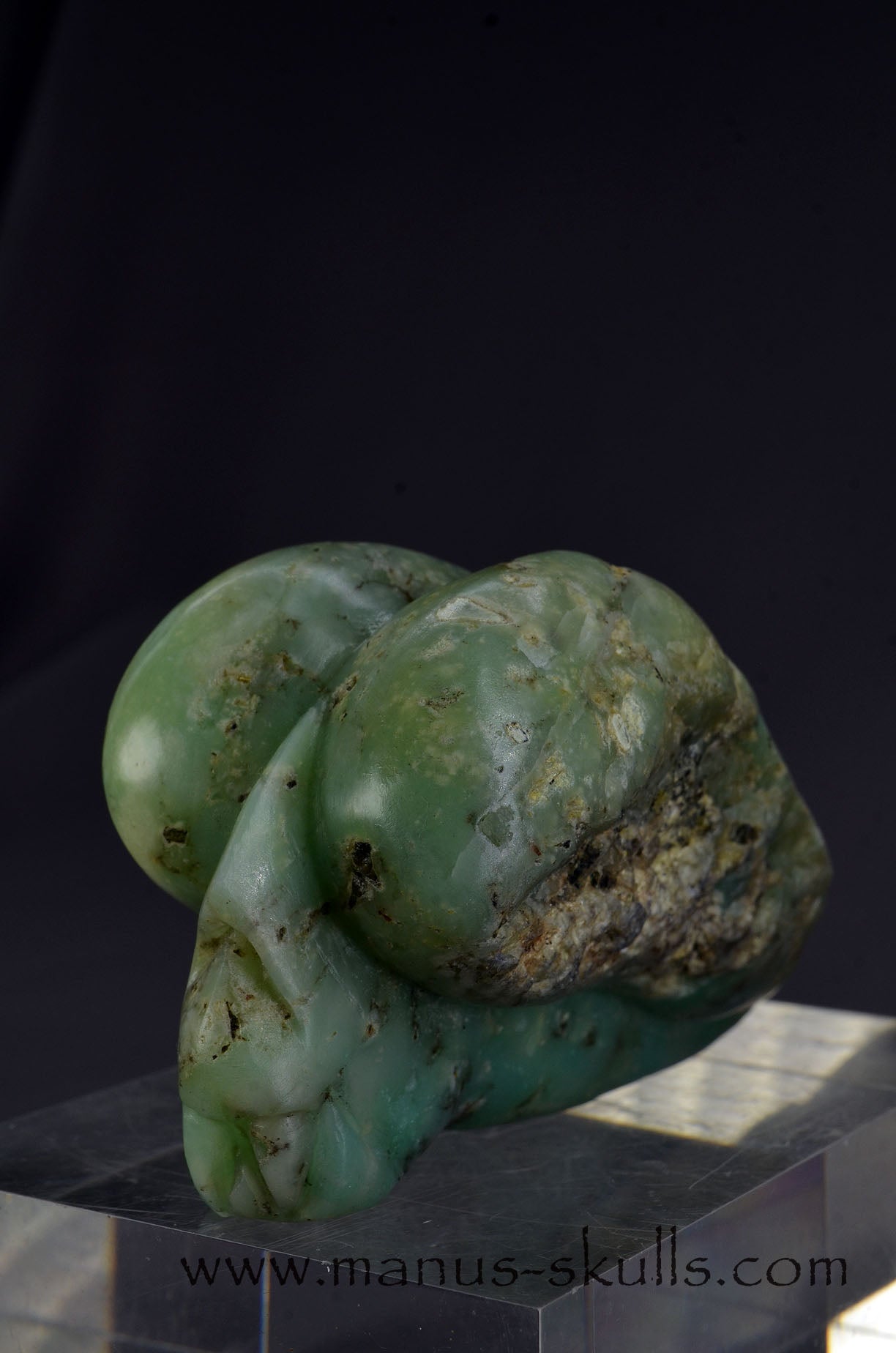 Manus skulls Evolians Dragolians unique Crystal Carvings handmade skulls dragons pendants preseli bluestone tribals spiritual meaning wand Unicorn ..  chrysoprase Dragolian