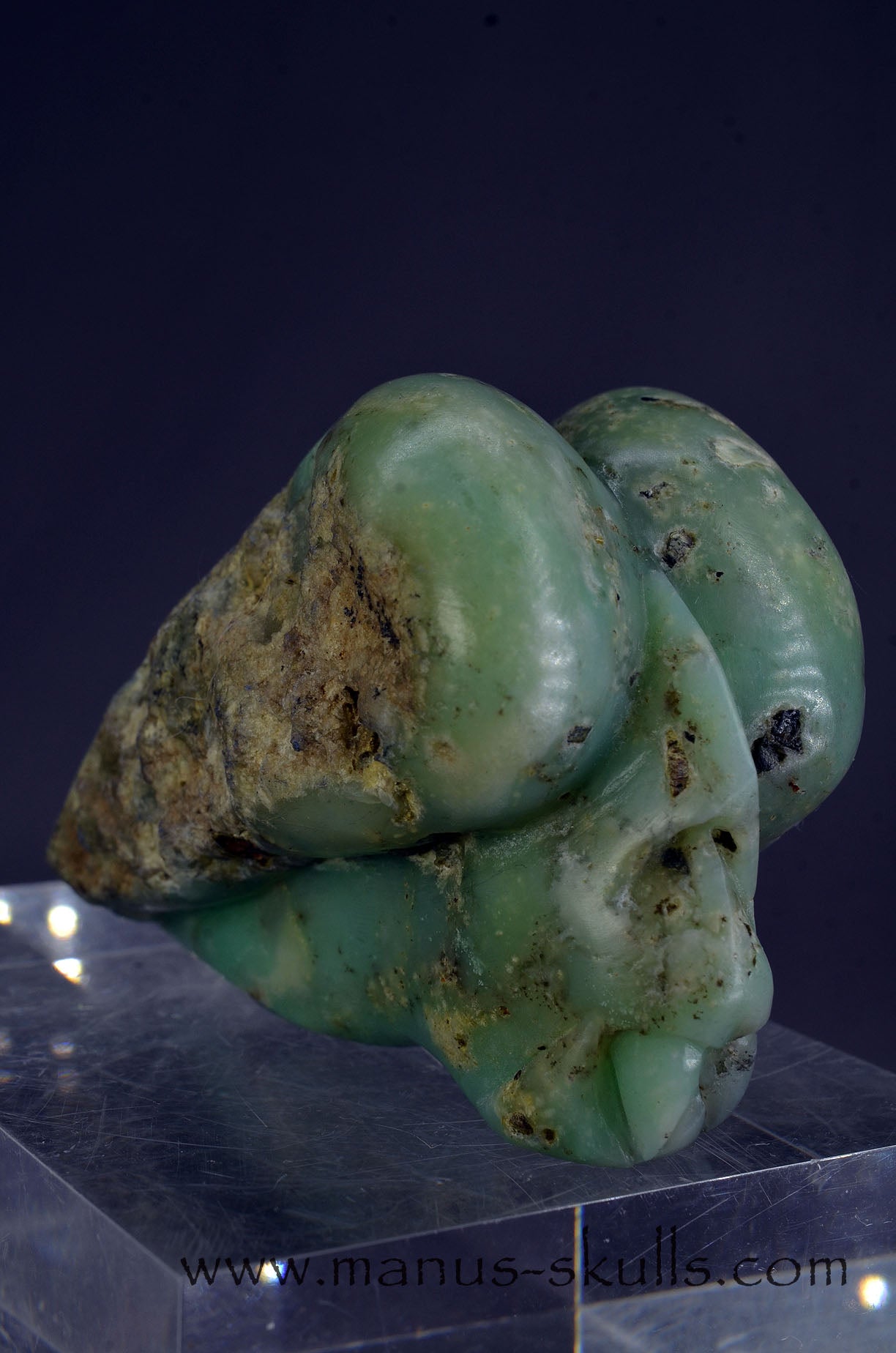 Manus skulls Evolians Dragolians unique Crystal Carvings handmade skulls dragons pendants preseli bluestone tribals spiritual meaning wand Unicorn ..  chrysoprase Dragolian