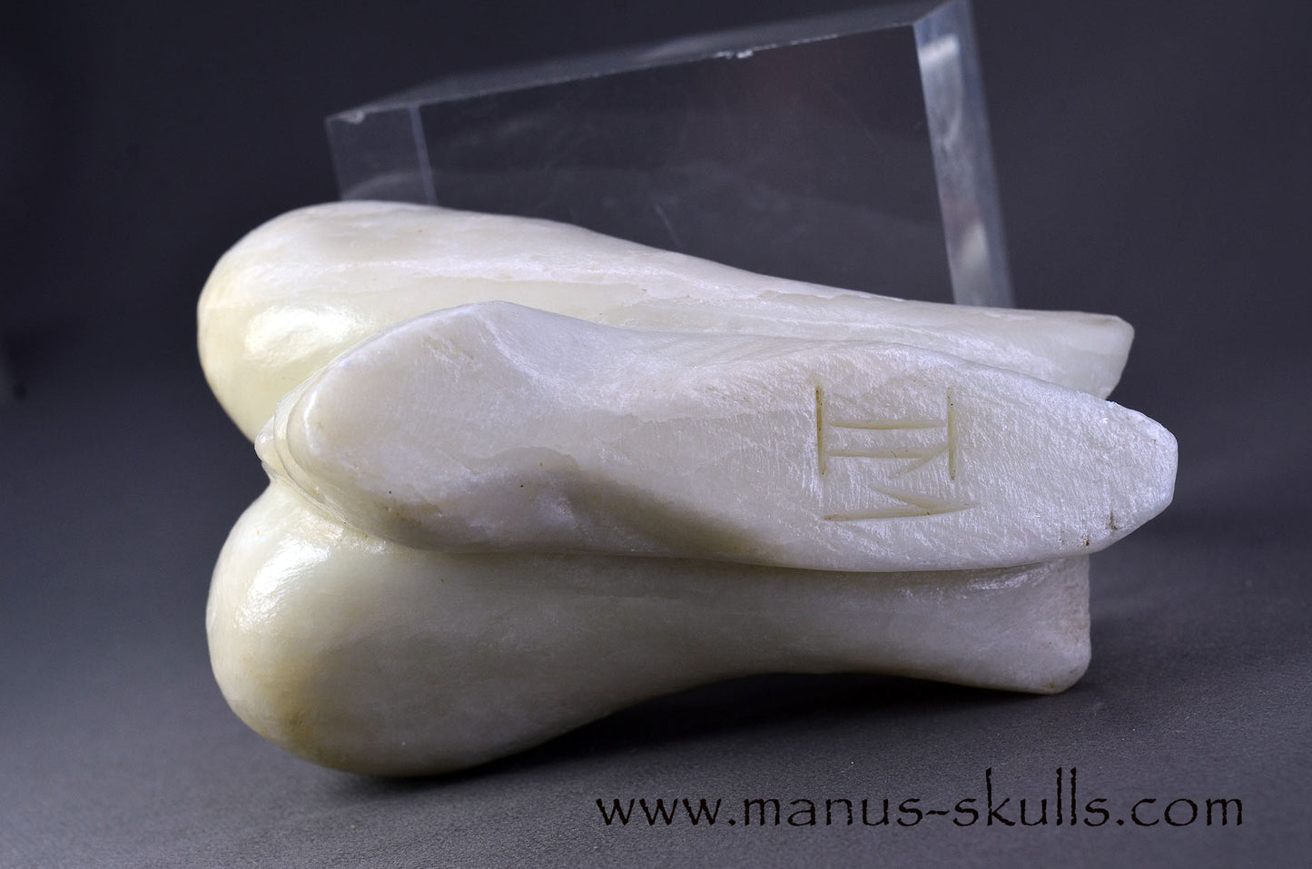 White Steatite Dragolian (#34)