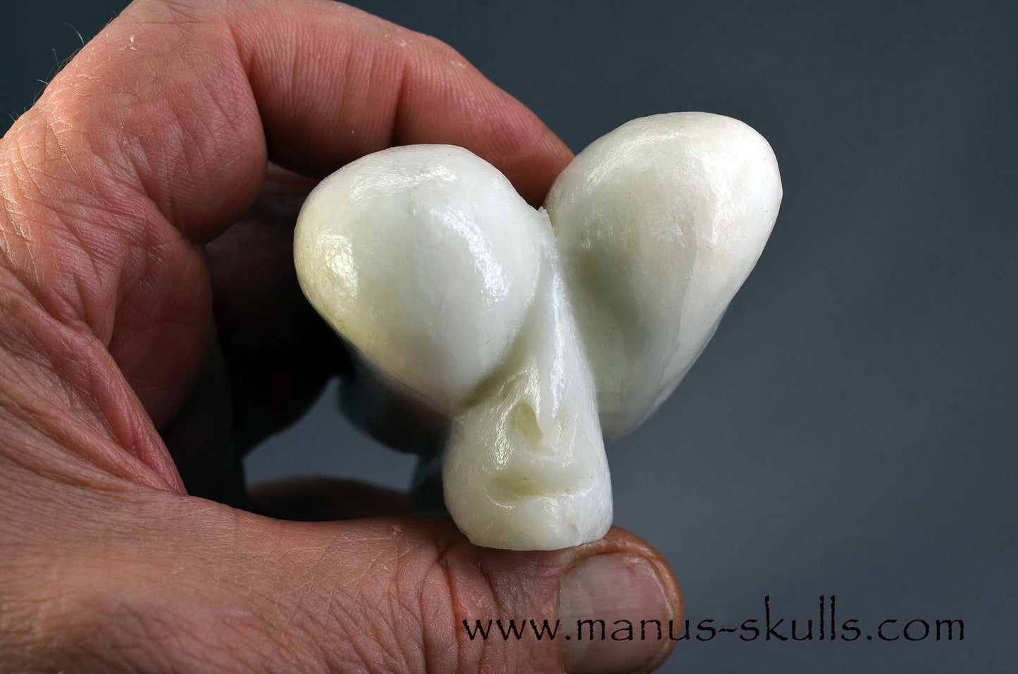 White Steatite Dragolian (#34)