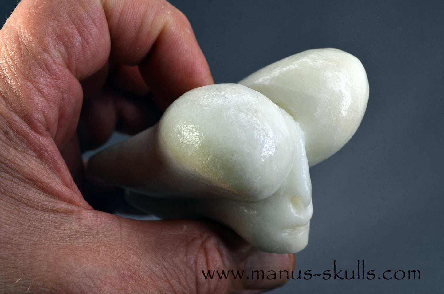 White Steatite Dragolian (#34)