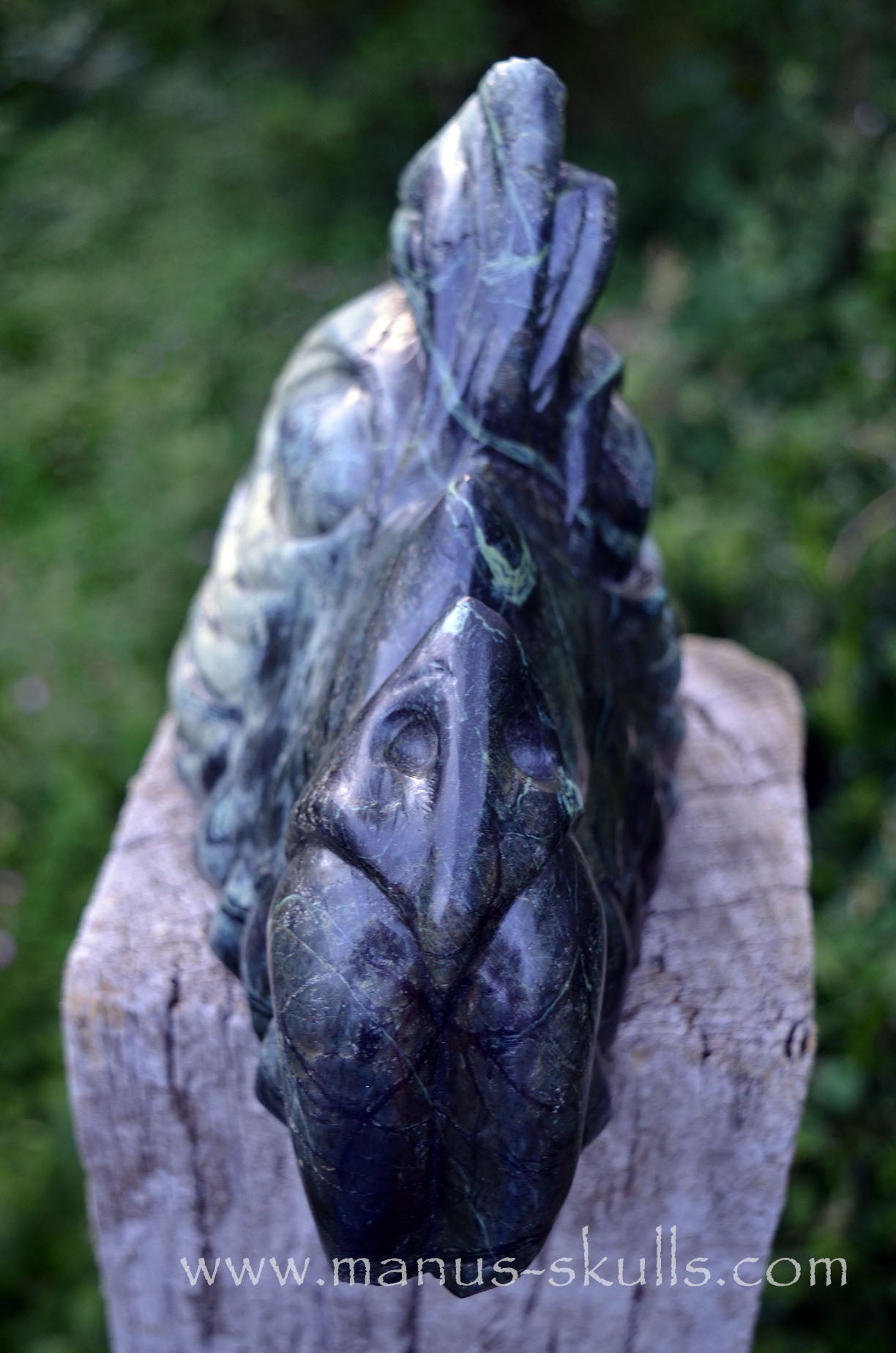 Manus skulls Evolians Dragolians unique Crystal Carvings handmade skulls dragons pendants preseli bluestone tribals spiritual meaning wand Unicorn ..  greek serpentine