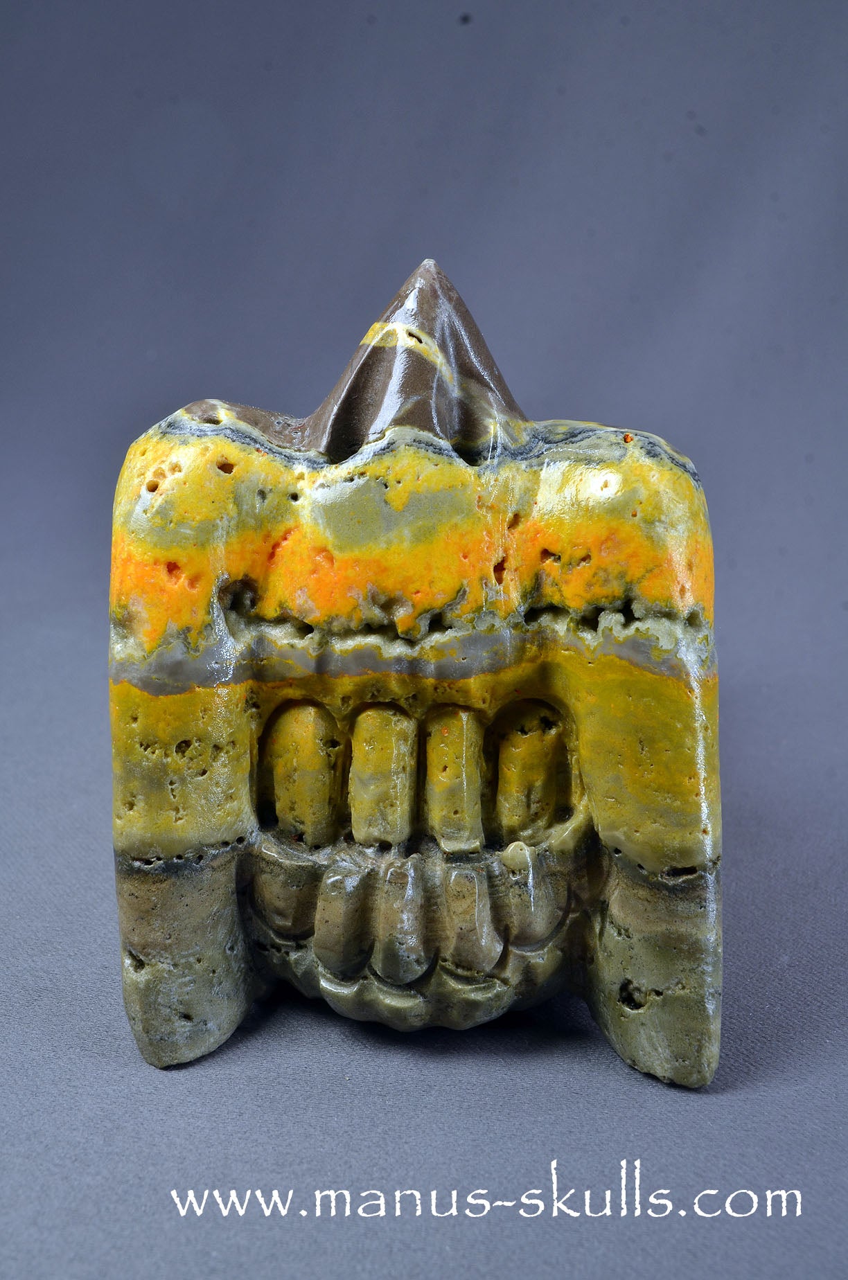 Manus skulls Evolians Dragolians unique Crystal Carvings handmade skulls dragons pendants preseli bluestone tribals spiritual meaning wand Unicorn ..  bumble bee jasper