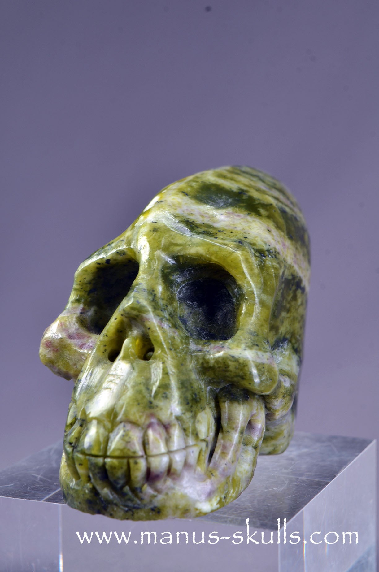 Manus skulls Evolians Dragolians unique Crystal Carvings handmade skulls dragons pendants preseli bluestone tribals spiritual meaning wand Unicorn ..  lizardite magnesite