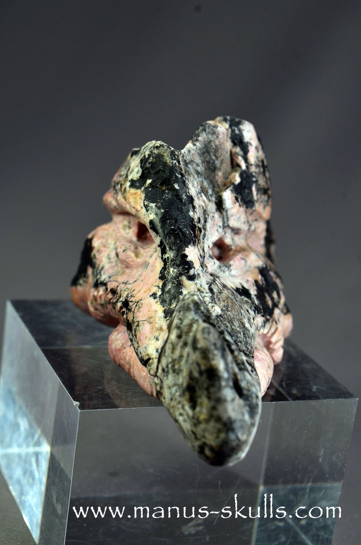 Manus skulls Evolians Dragolians unique Crystal Carvings handmade skulls dragons pendants preseli bluestone tribals spiritual meaning wand Unicorn .. Pyroxmangite