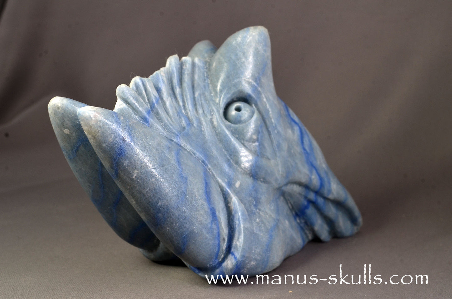 Blue Quartz Dragon