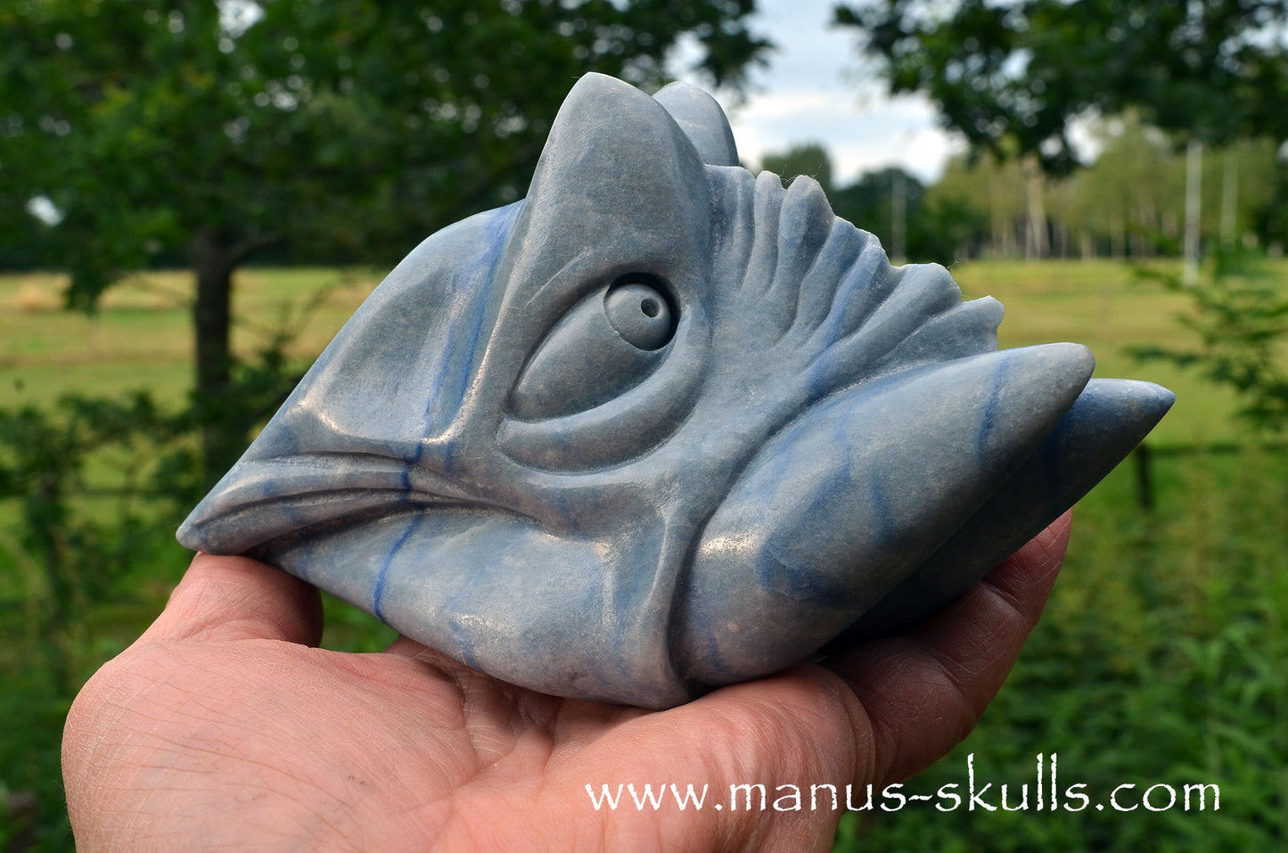 Blue Quartz Dragon