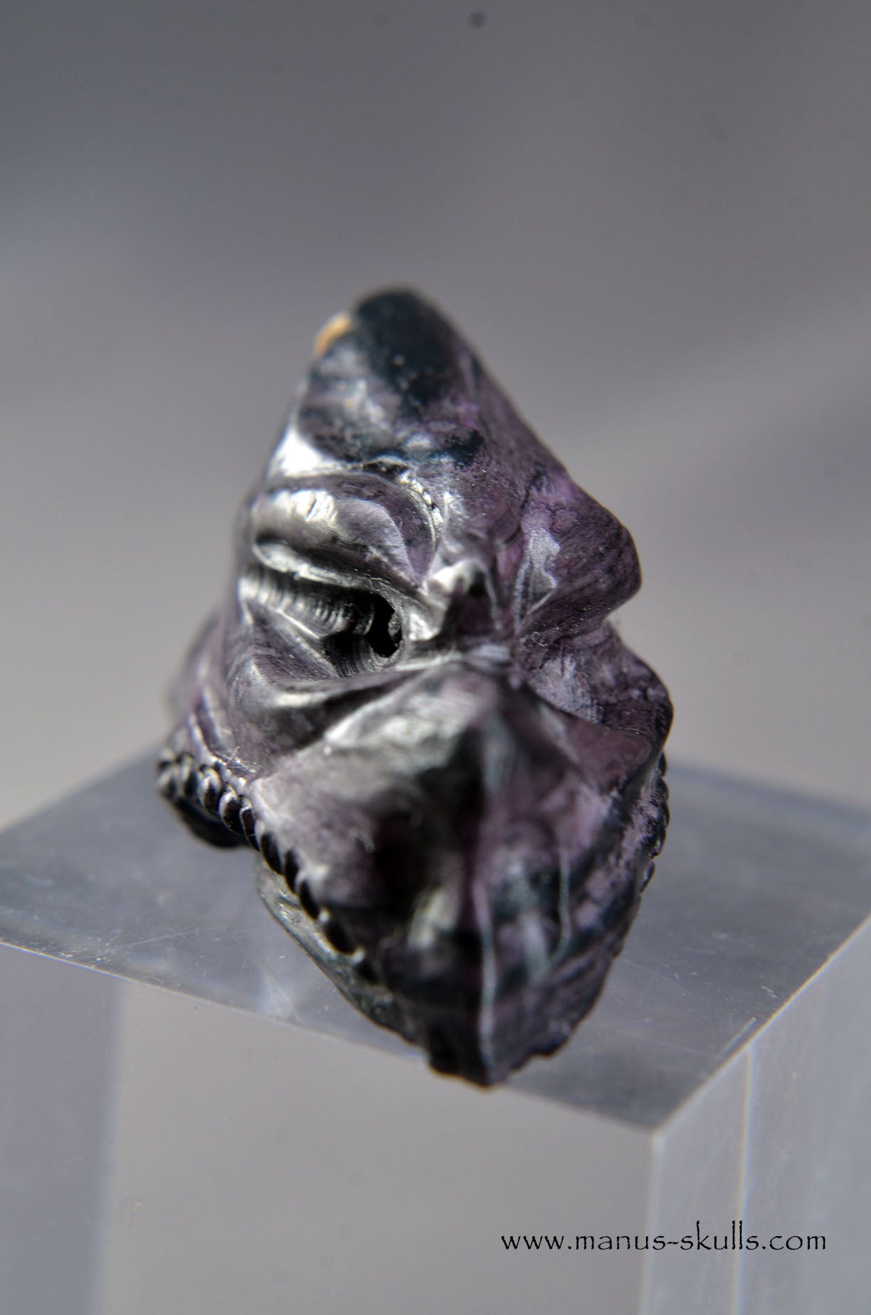 Manus skulls unique Crystal Carvings handmade skulls dragons pendants preseli bluestone tribals spiritual meaning wand Unicorn ..  sugilite lavulite