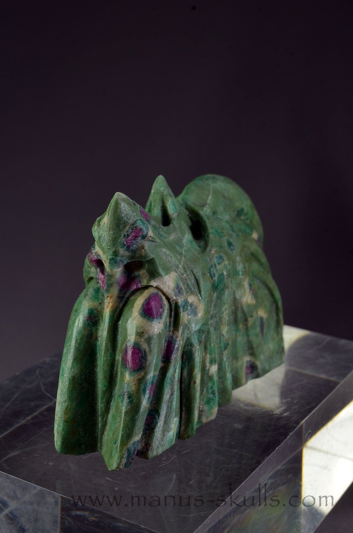 Ruby in Fuchsite Dragon