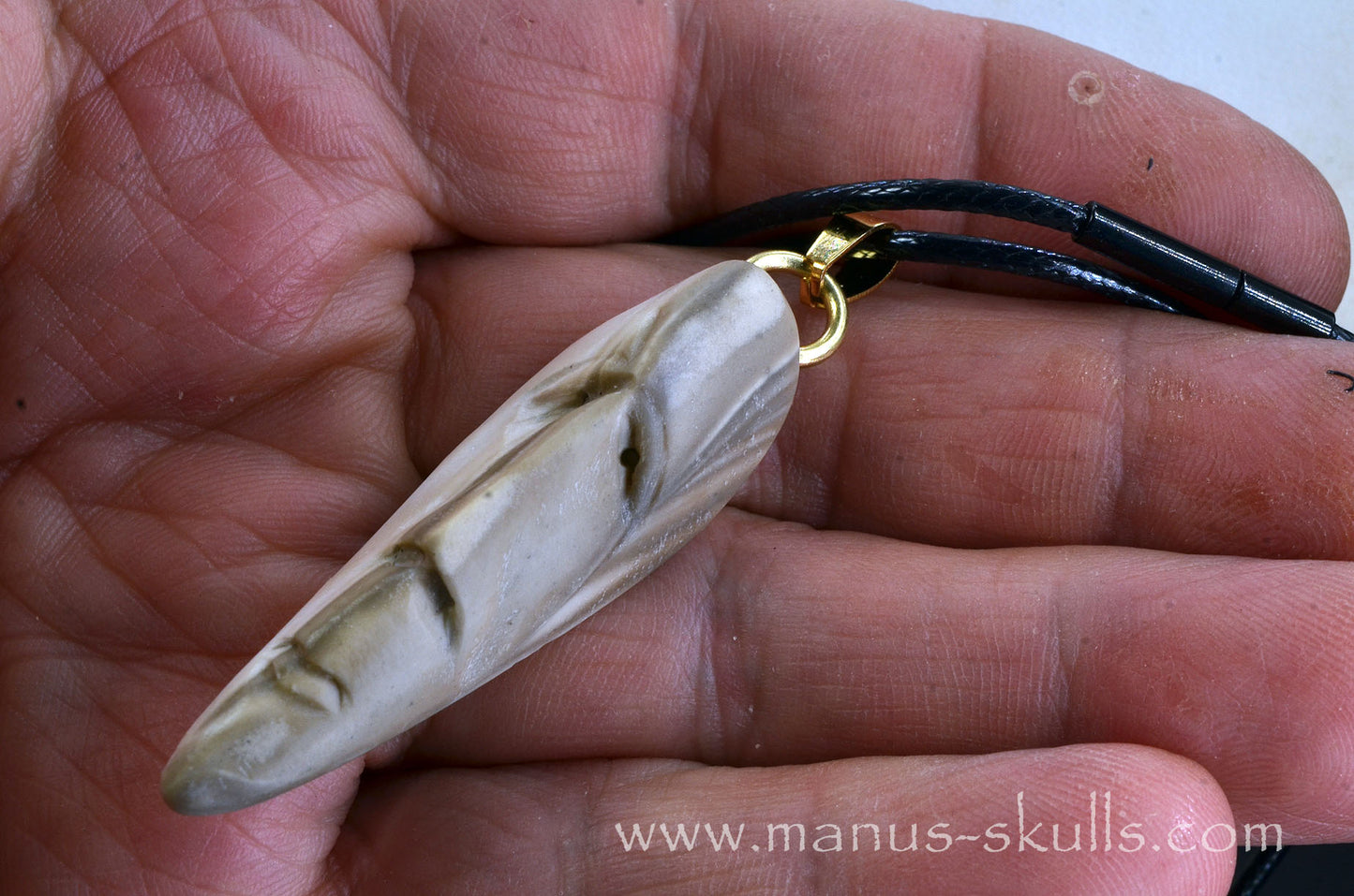 Polish Flint Tribal Pendant