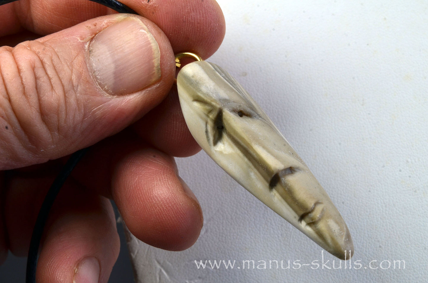 Polish Flint Tribal Pendant