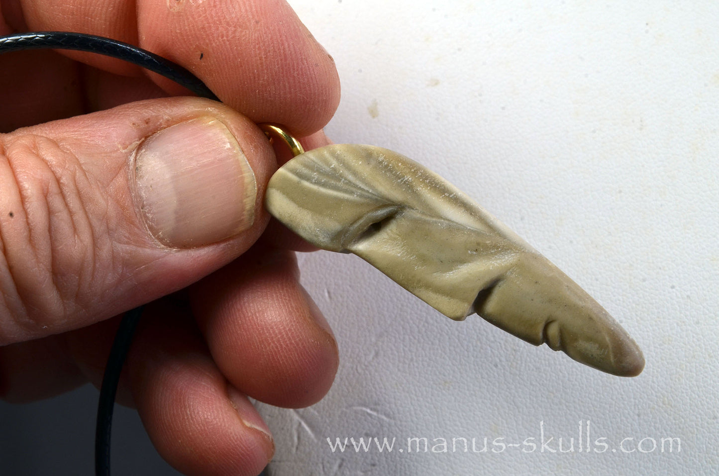 Polish Flint Tribal Pendant