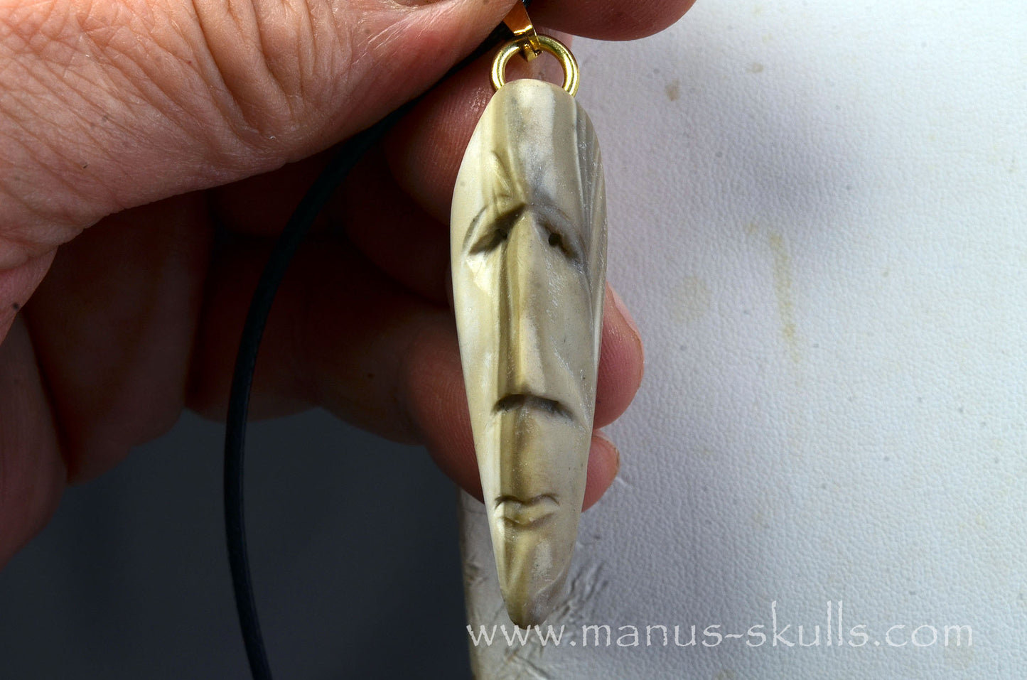 Polish Flint Tribal Pendant