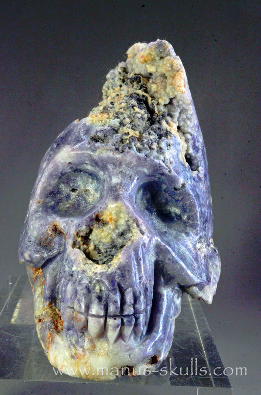 Manus skulls Evolians Dragolians unique Crystal Carvings handmade skulls dragons pendants preseli bluestone tribals spiritual meaning wand Unicorn ..  morado opal agate
