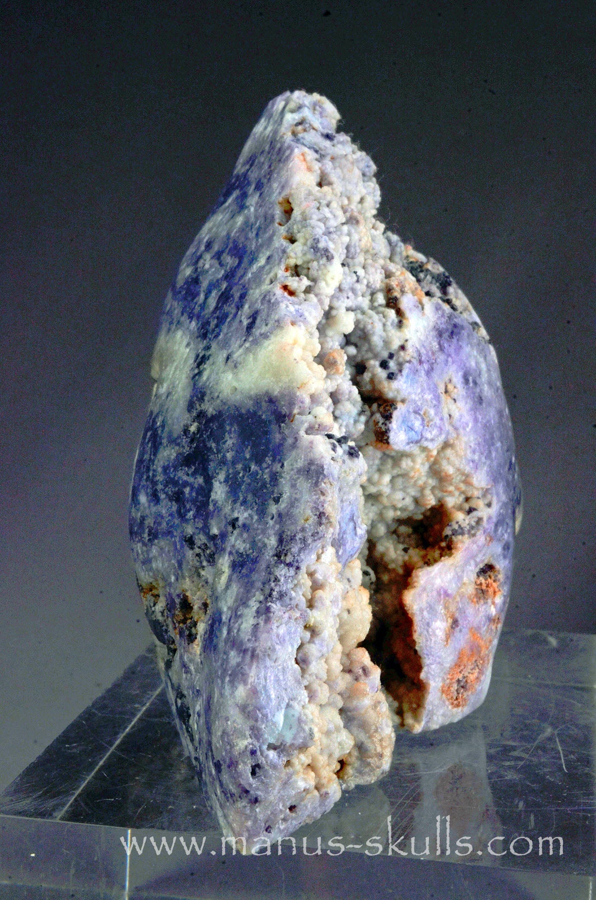 Rare Morado Agate Skull