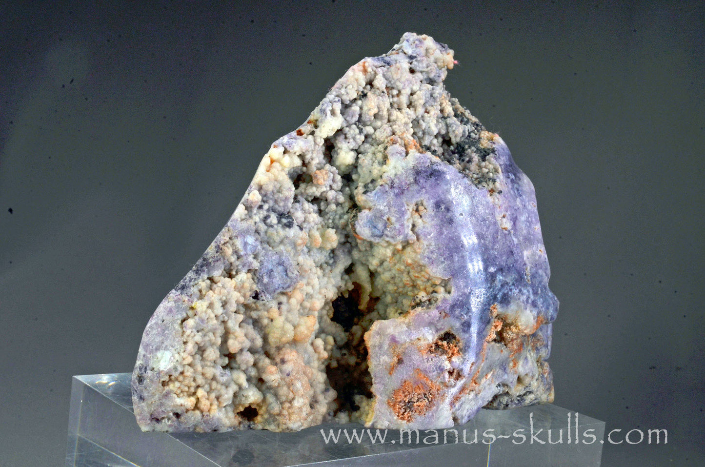 Rare Morado Agate Skull