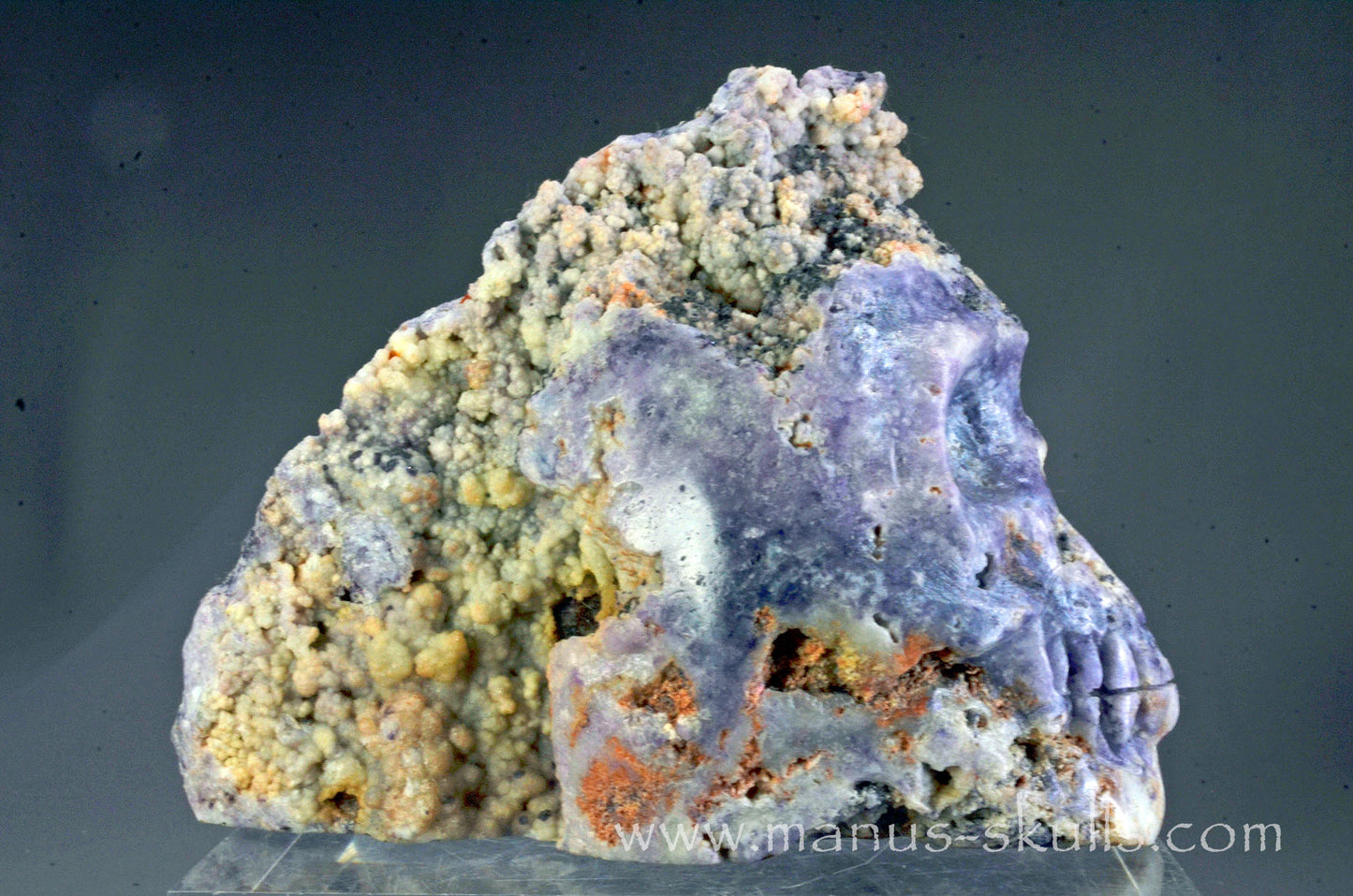 Rare Morado Agate Skull