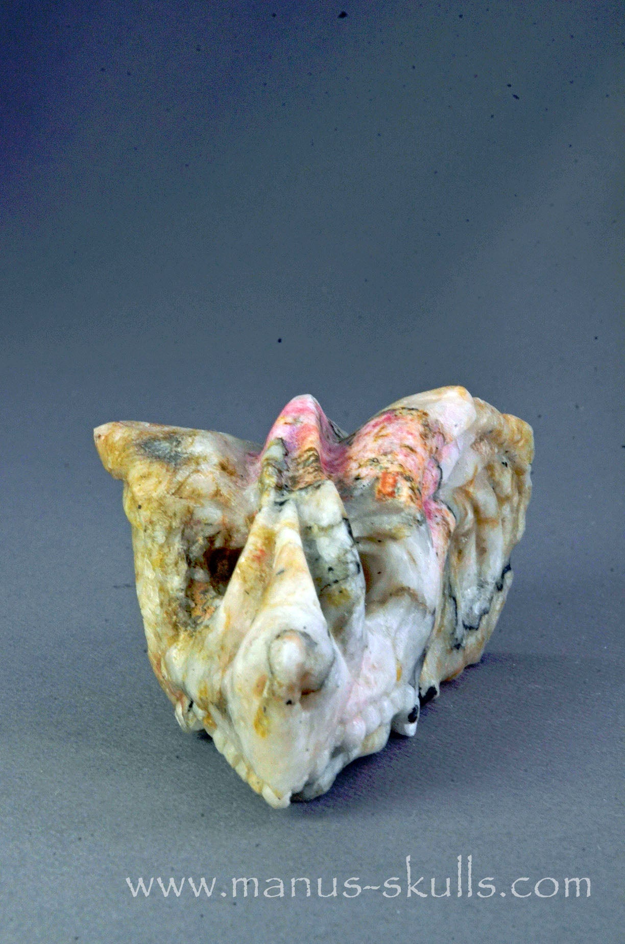 Manus skulls Evolians Dragolians unique Crystal Carvings handmade skulls dragons pendants preseli bluestone tribals spiritual meaning wand Unicorn .. tugtupite