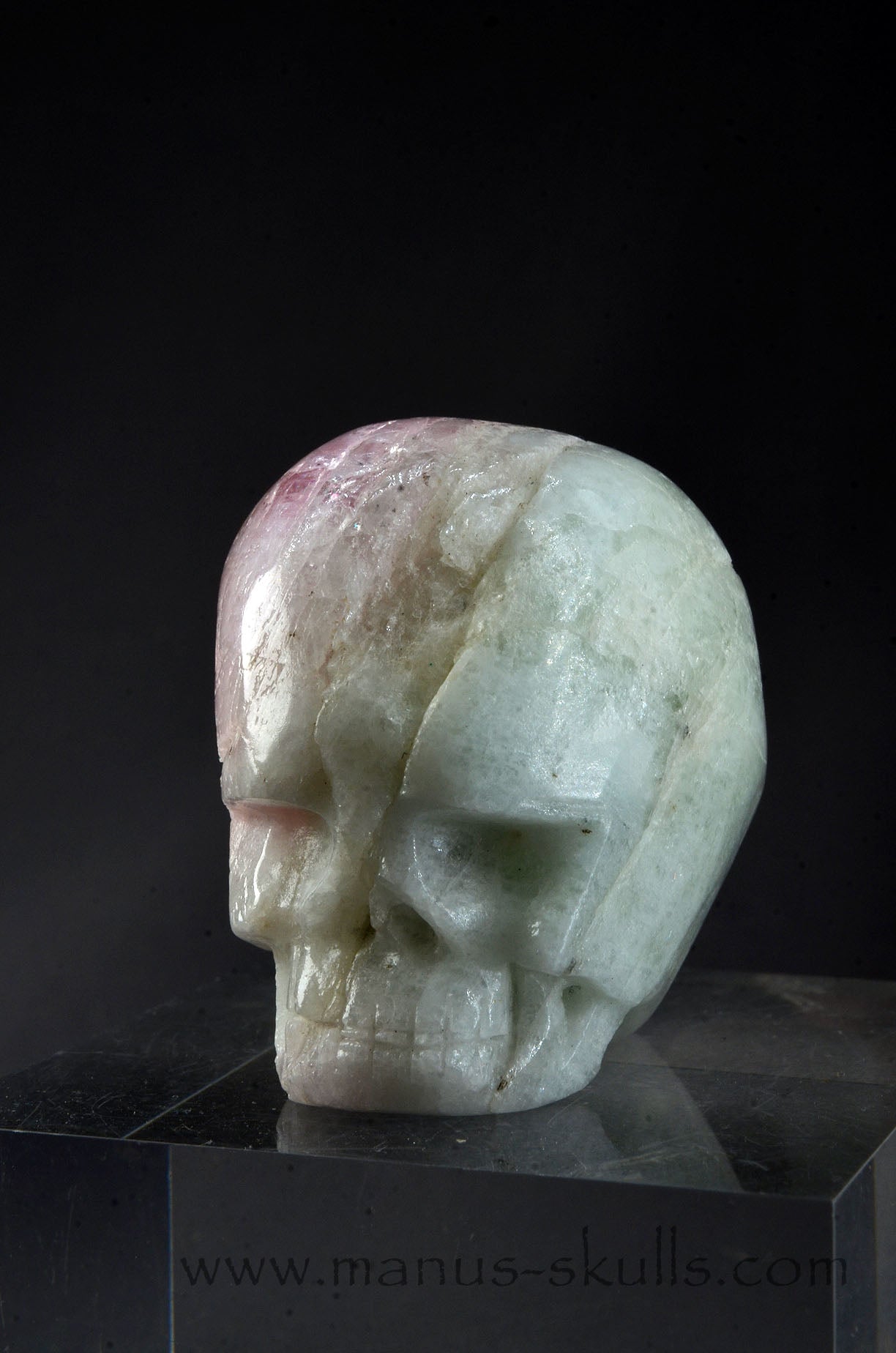 Morganite Skull