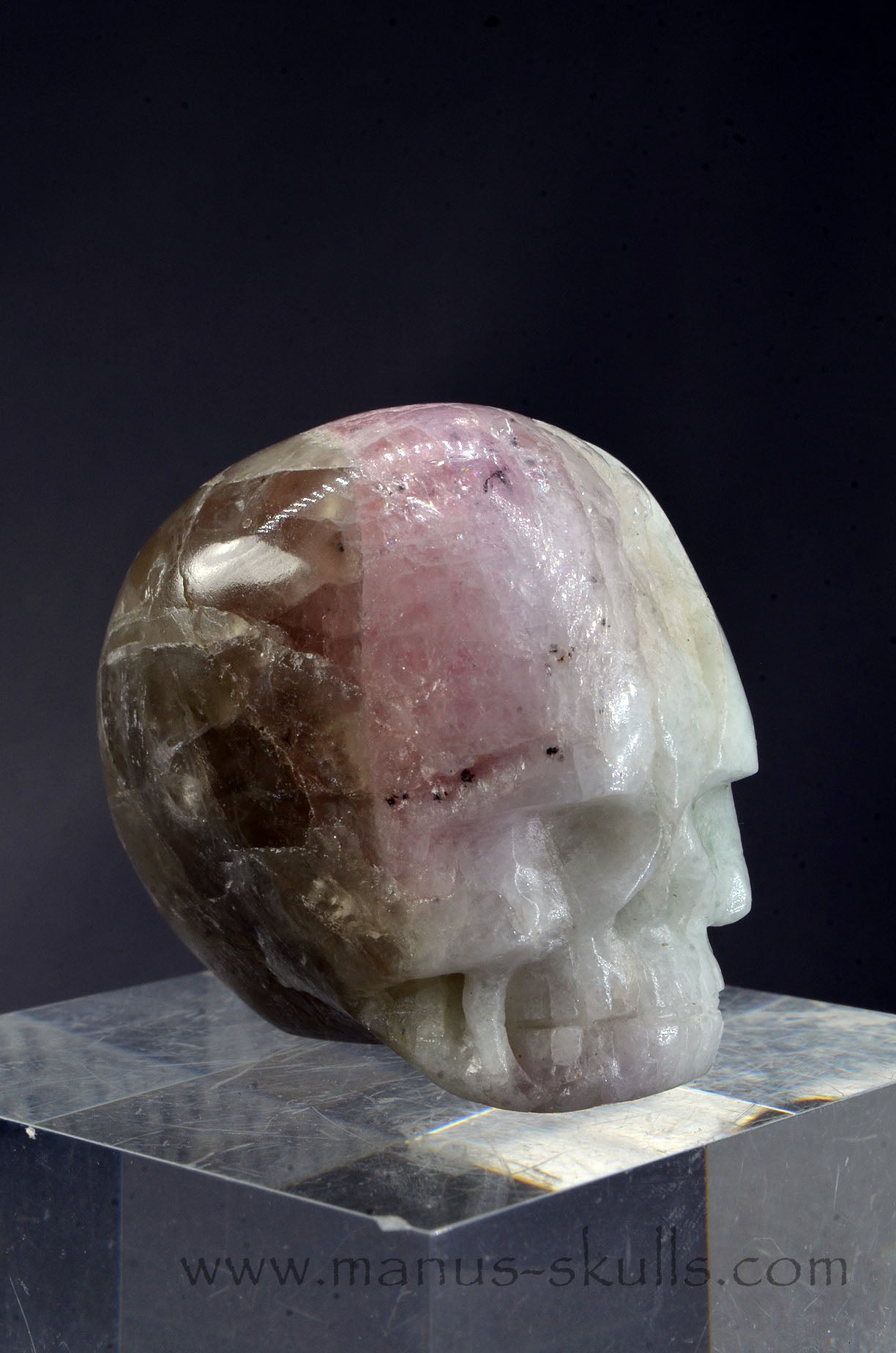 Morganite Skull