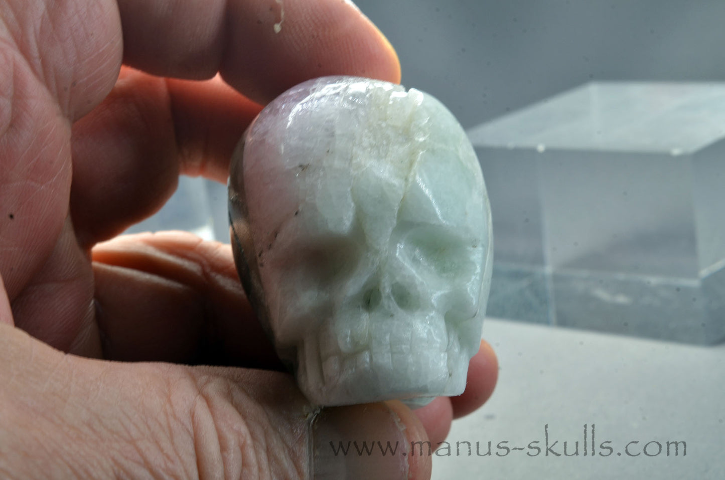Morganite Skull